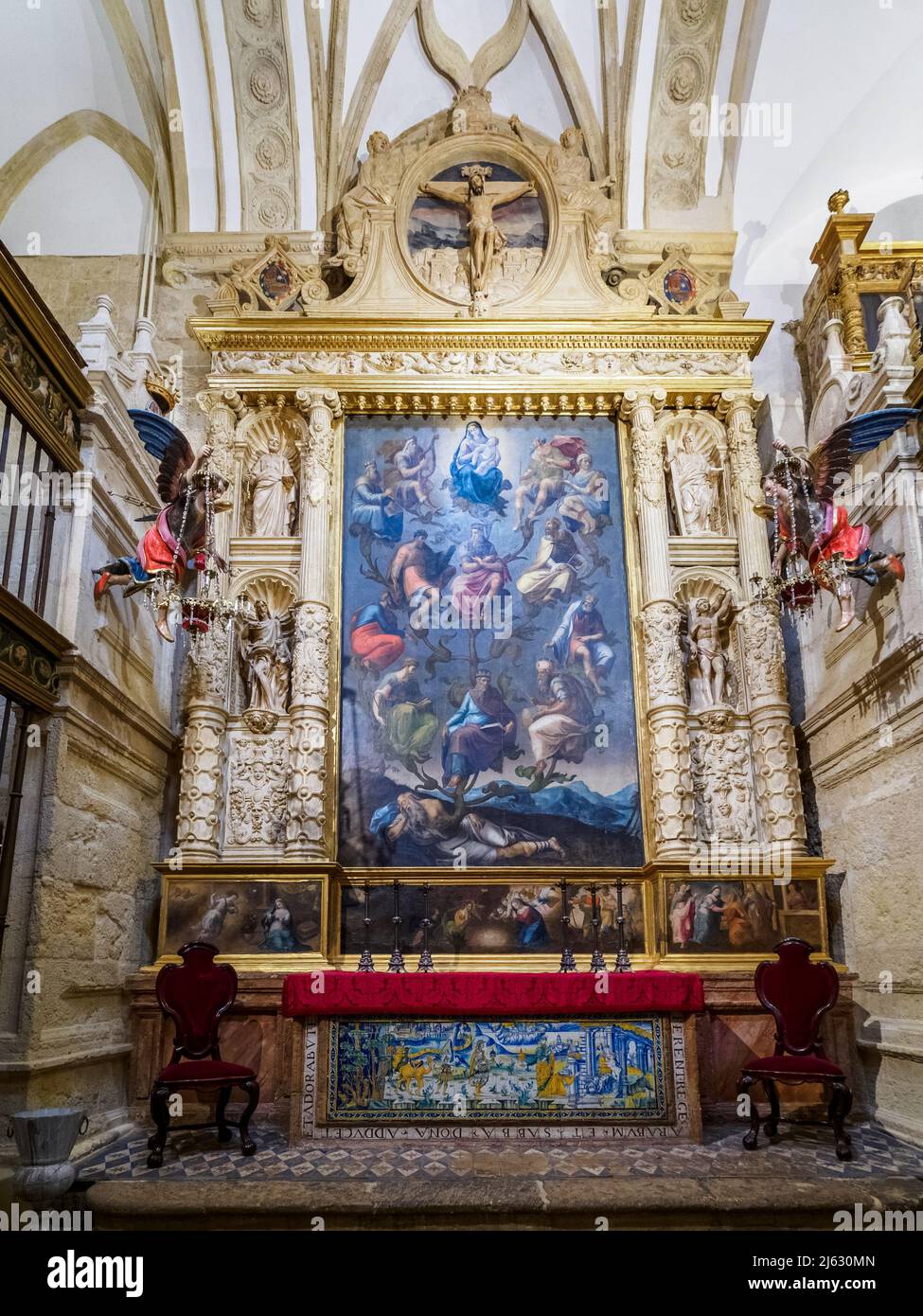 Capilla de Natividad de Nuestra Senora (Kapelle der Geburt unserer Lieben Frau) in der Mezquita-Kathedrale (große Moschee von Cordoba) - Cordoba, Spanien Stockfoto