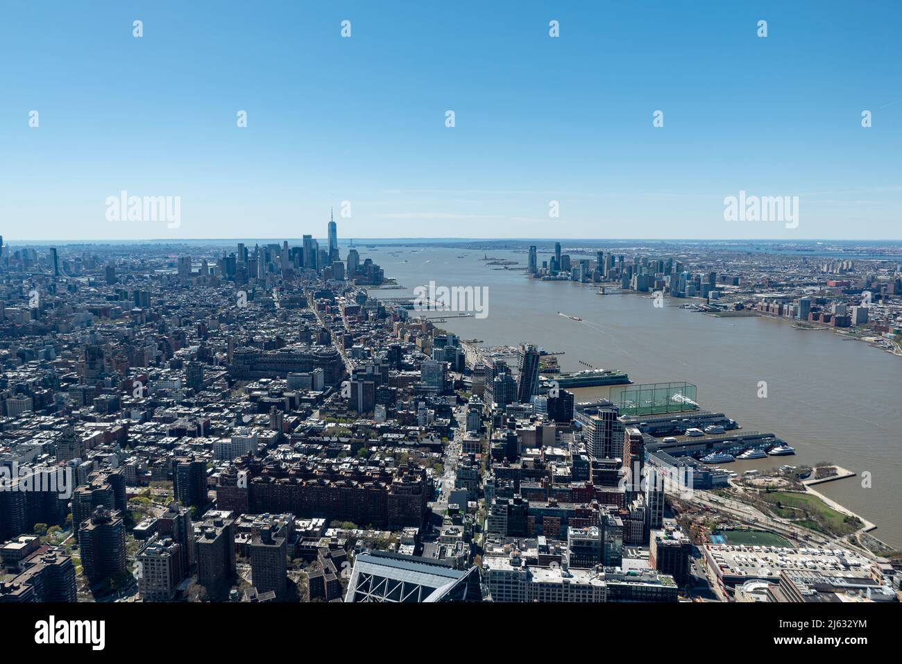 Aussichtsplattform am Hudson Yard in Midtown Manhattan, New York City Stockfoto