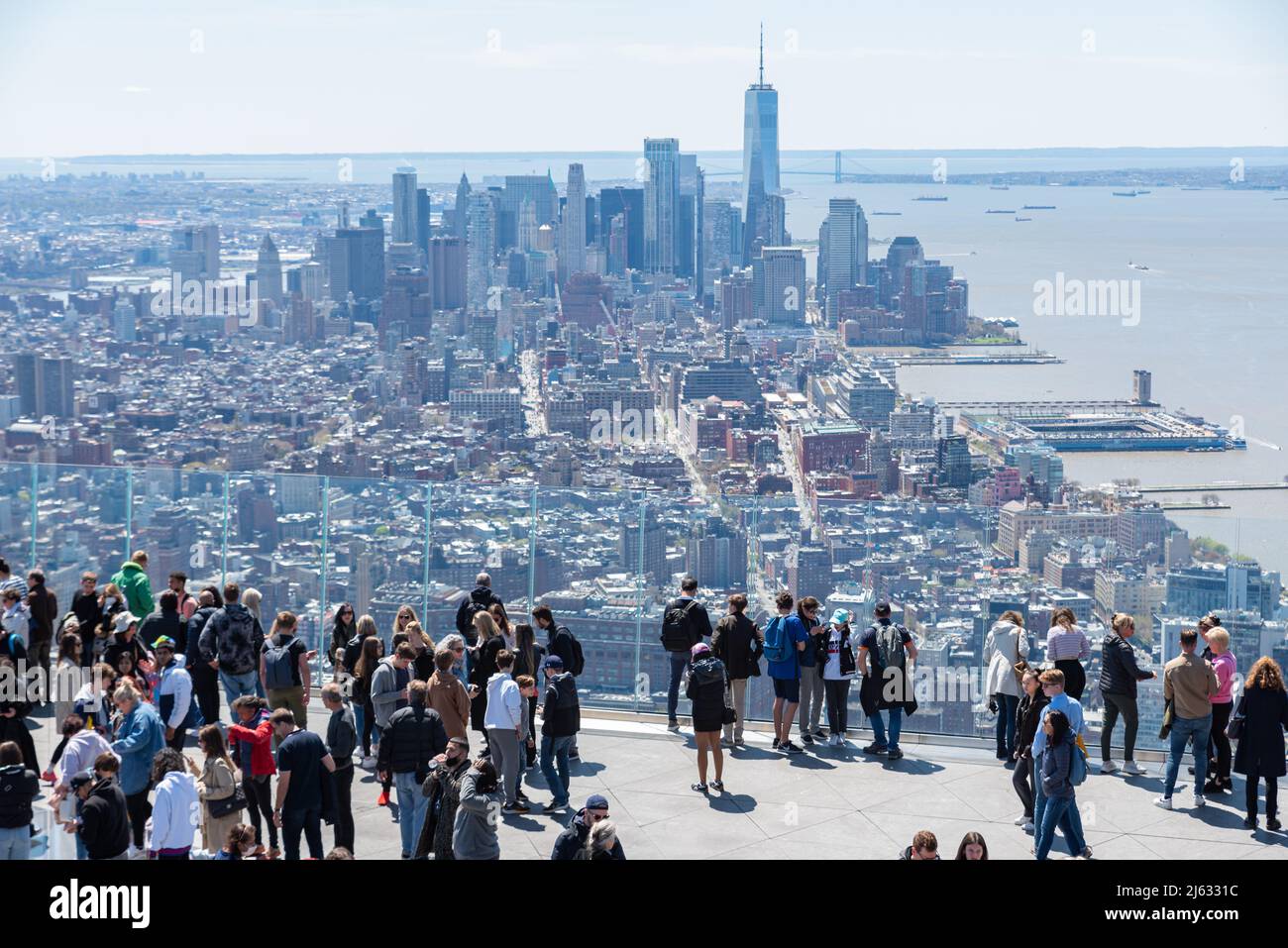 Aussichtsplattform am Hudson Yard in Midtown Manhattan, New York City Stockfoto