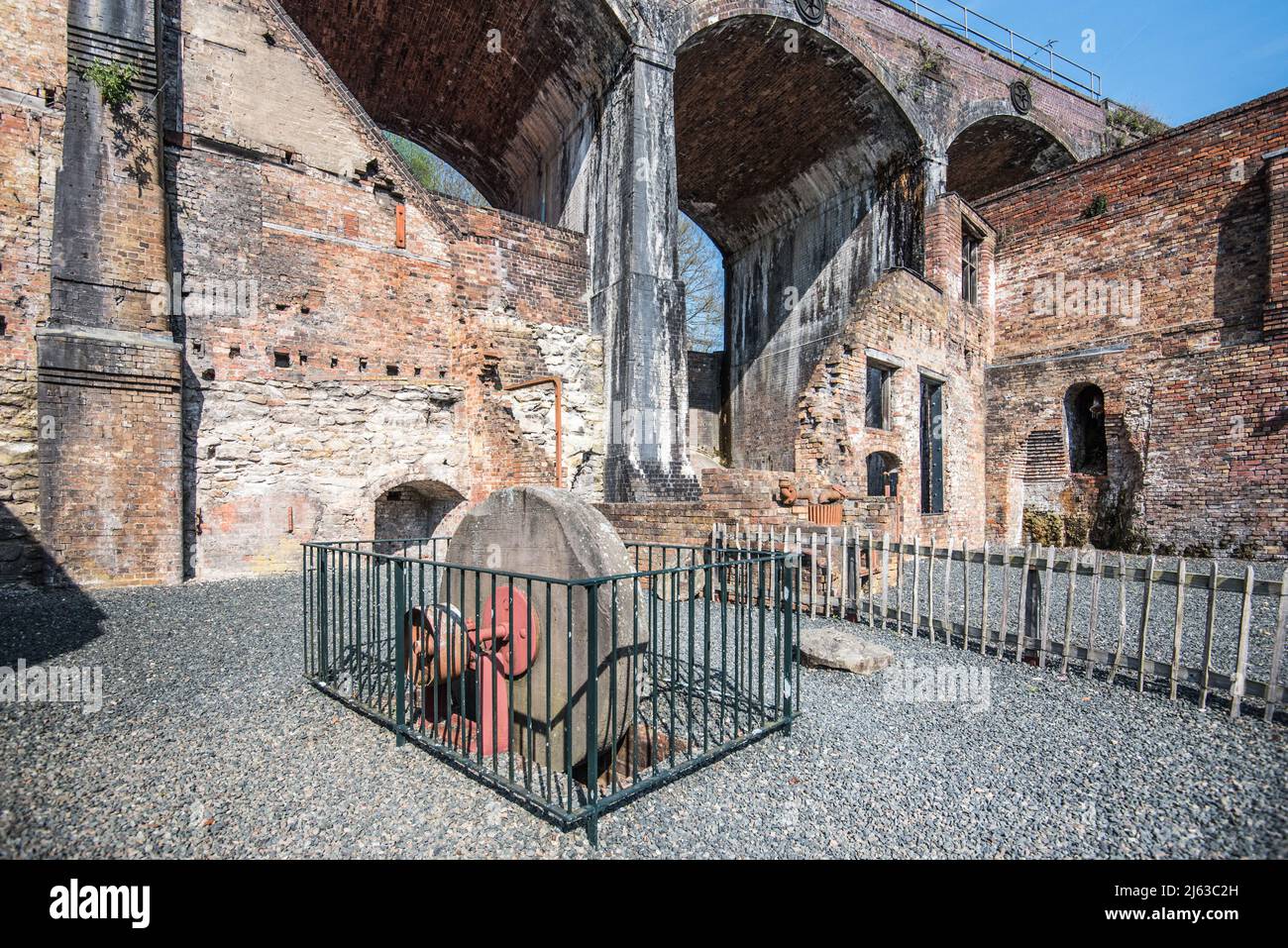 Coalbrookdale Museum of Iron, Coach Road Ironbridge Shropshire, Teil des UNESCO-Weltkulturerbes, das ein Symbol der industriellen Revolution ist. Stockfoto