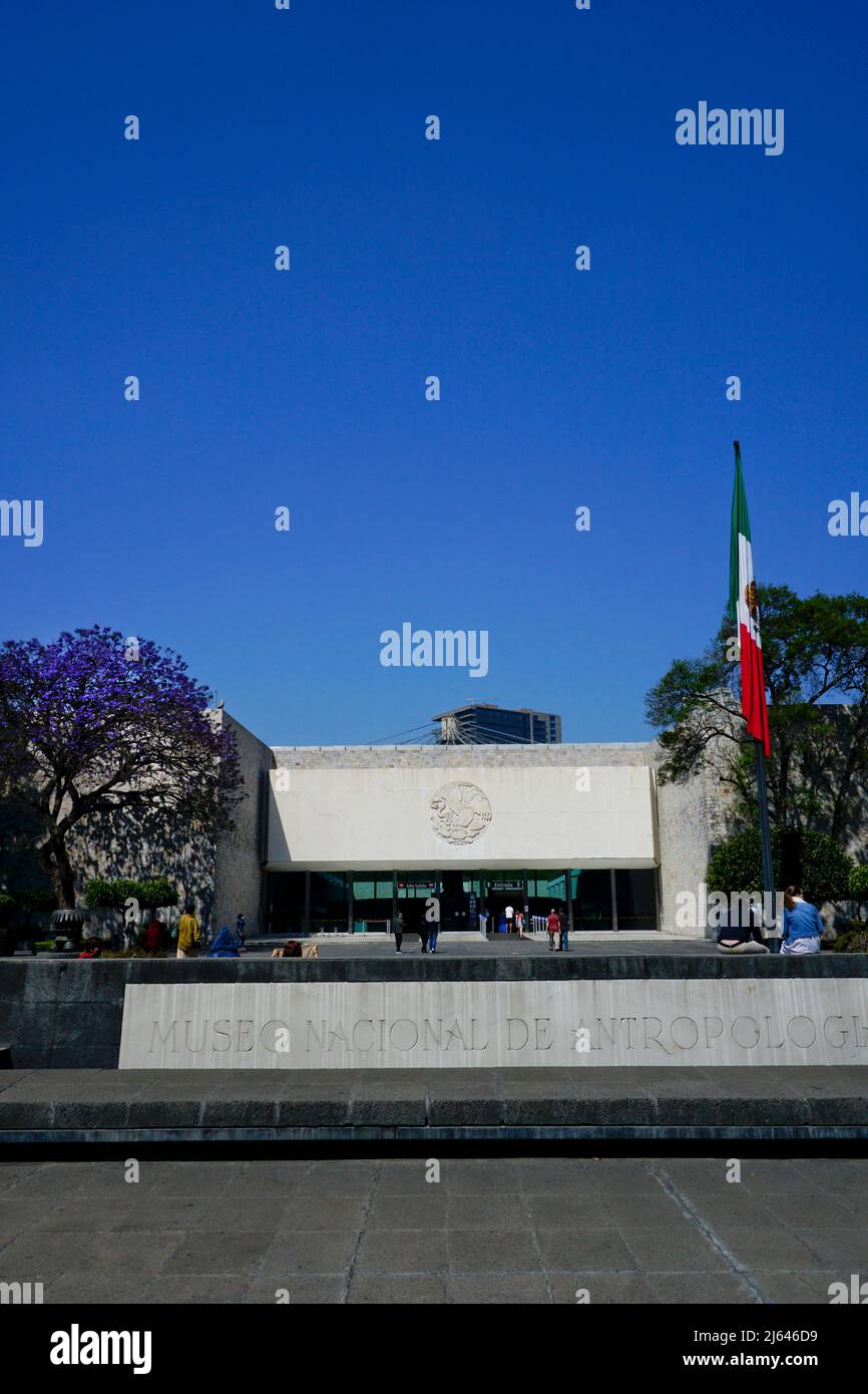 Nationales Anthropologiemuseum, Chapultepec Park, Mexiko-Stadt, Mexiko Stockfoto