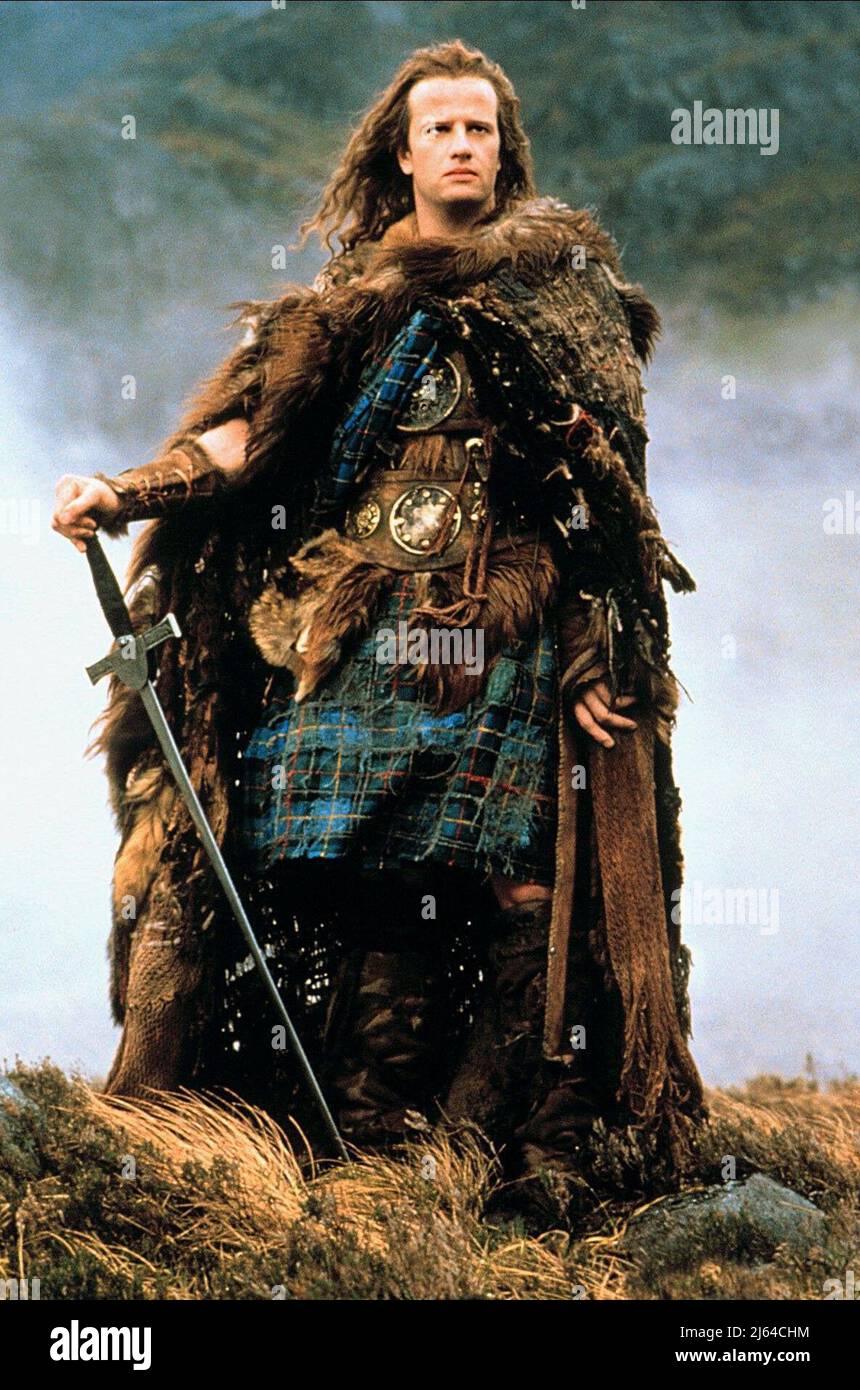 CHRISTOPHER LAMBERT, HIGHLANDER, 1986 Stockfoto