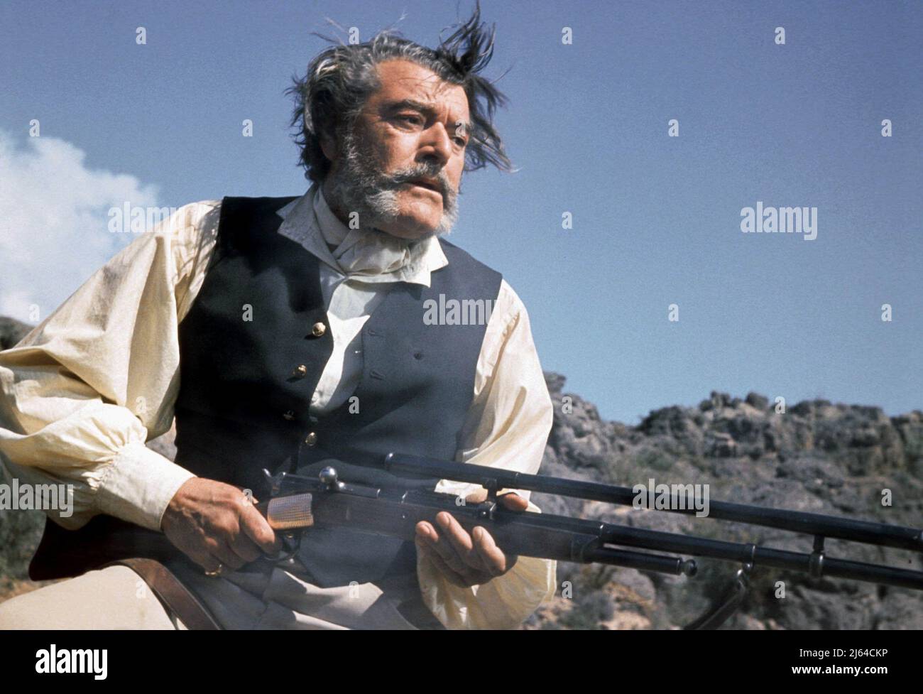 JACK HAWKINS, SHALAKO, 1968 Stockfoto