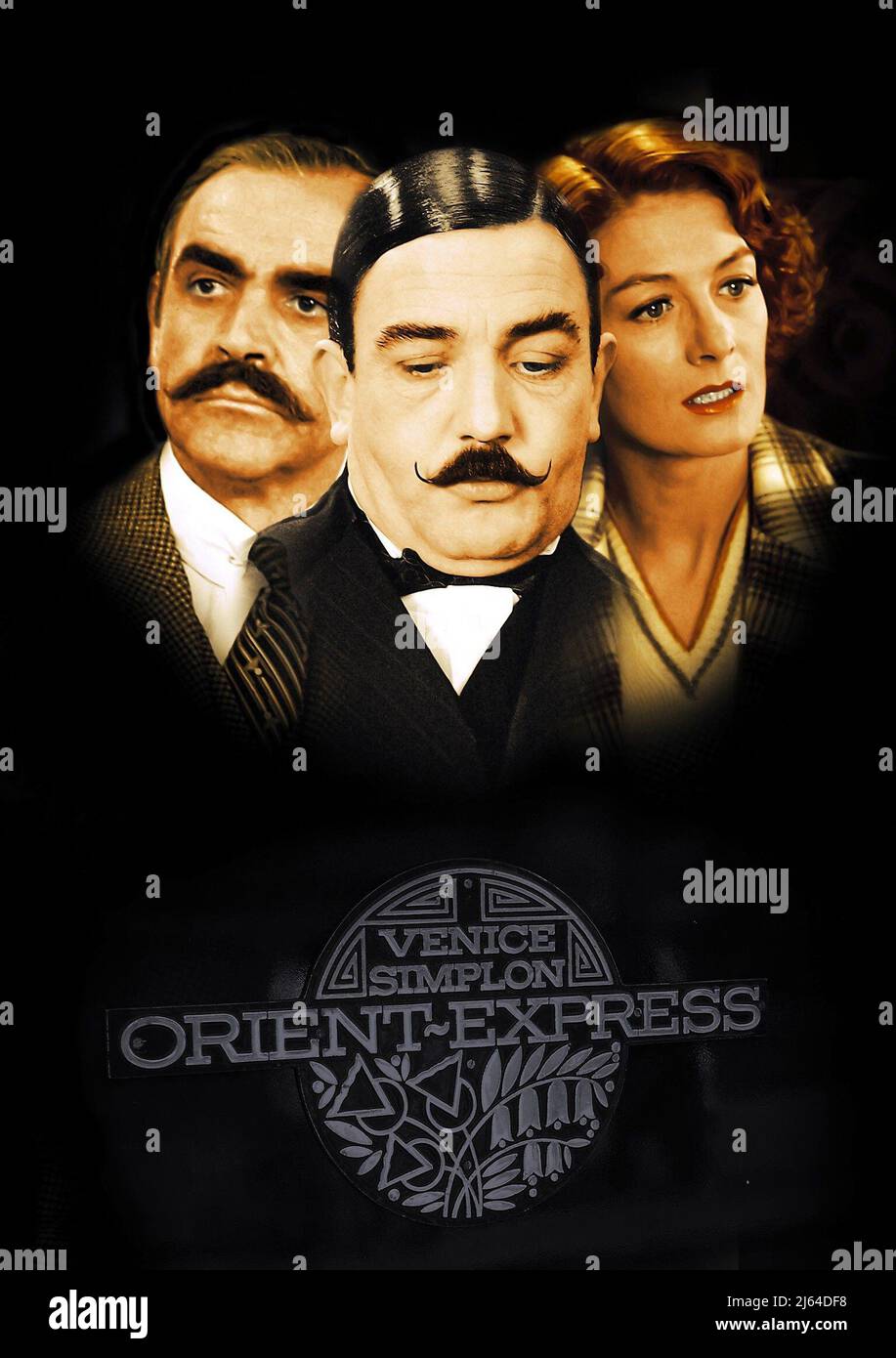 SEAN CONNERY, ALBERT FINNEY, VANESSA REDGRAVE FILMPLAKAT, MORD IM ORIENT EXPRESS, 1974 Stockfoto