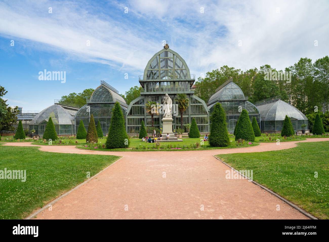 Lyon, Frankreich, 5. Juni 2019, das Gewächshaus des Parc de la Tête d'Or Stockfoto
