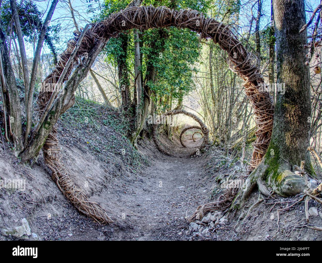 Il Sentiero dei Savanot Stockfoto