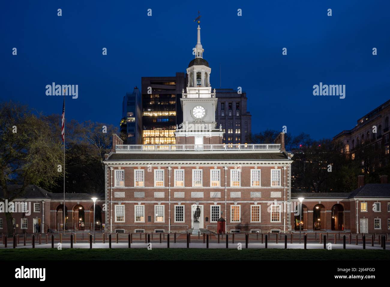 Independence Hall in der Altstadt von Philadelphia, Pennsylvania Stockfoto