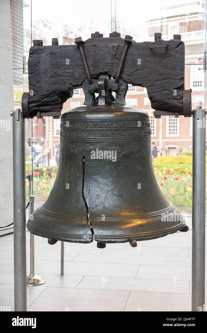 Liberty Bell in der Altstadt von Philadelphia, Pennsylvania Stockfoto