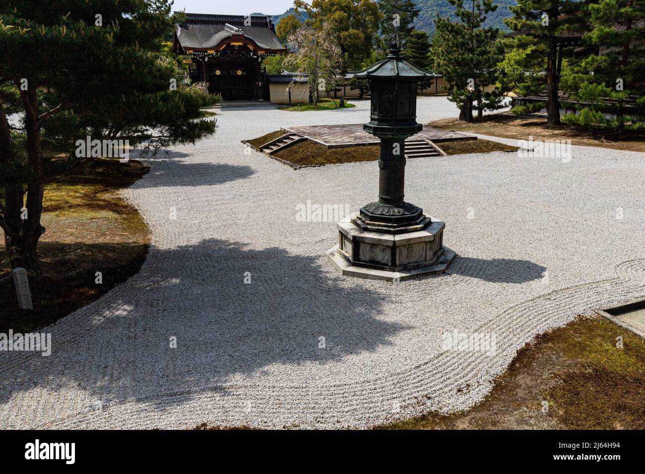 Daikakuji Gosho Garden - Daikaku-ji wird oft Sagan Gosho genannt, weil es mit der kaiserlichen Familie als kaiserlicher Kreuzgang verbunden ist. Es ist eins Stockfoto