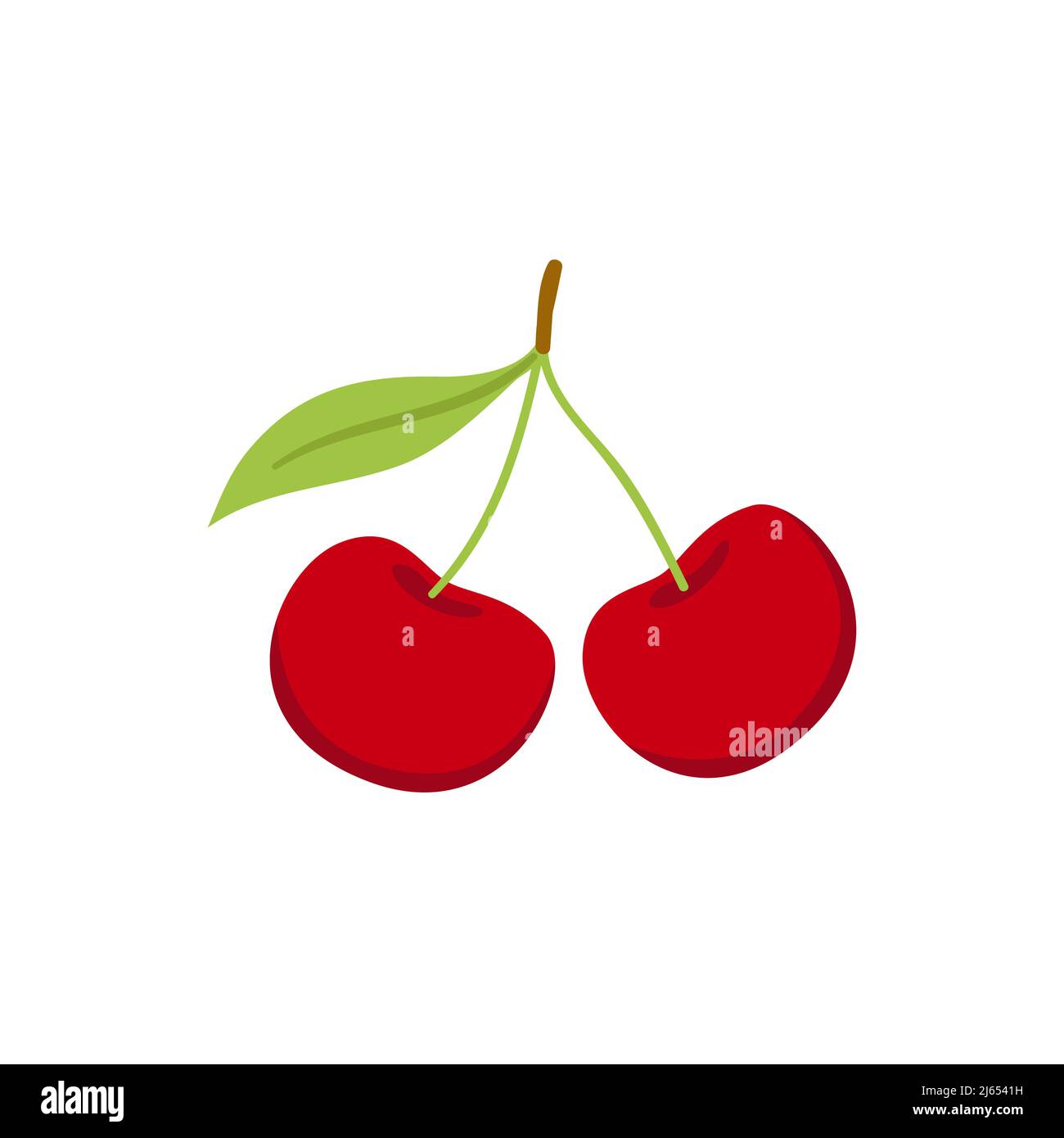 Ein paar frische Kirschbeeren Stock Vektor