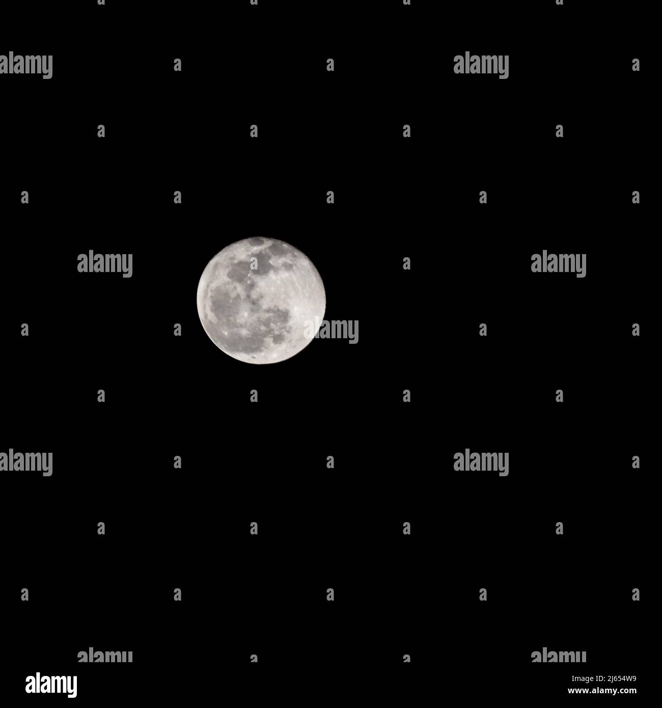 Mondzeitverfall, Stock Zeitraffer : Vollmond-Anstieg in dunklen Naturhimmel, Nachtzeit. Vollmondscheibe Zeitraffer mit Mondlicht in der Nacht dunkel schwarzen Himmel Stockfoto
