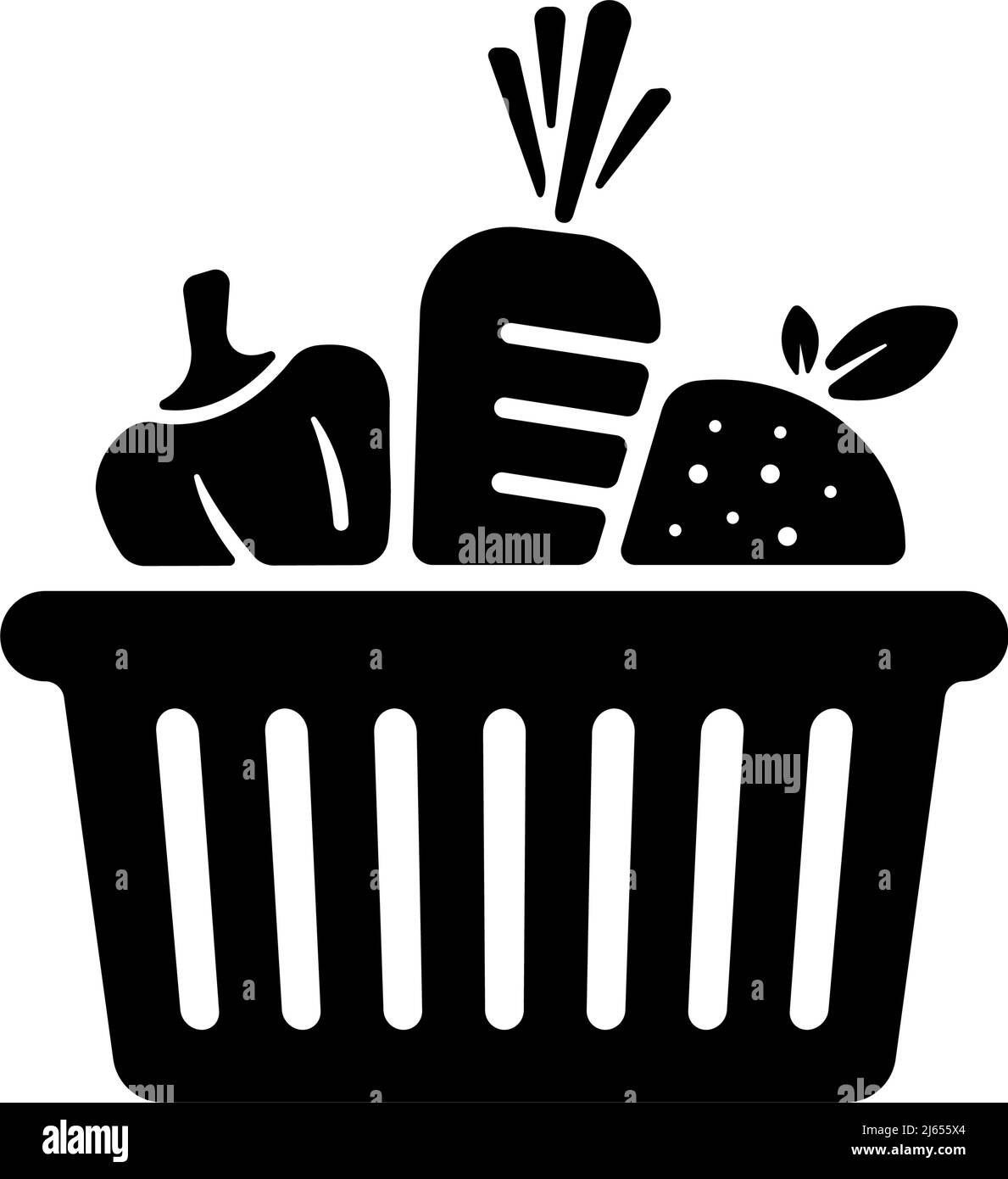 Gemüse , natürliche Lebensmittel Vektor-Symbol-Abbildung Stock Vektor