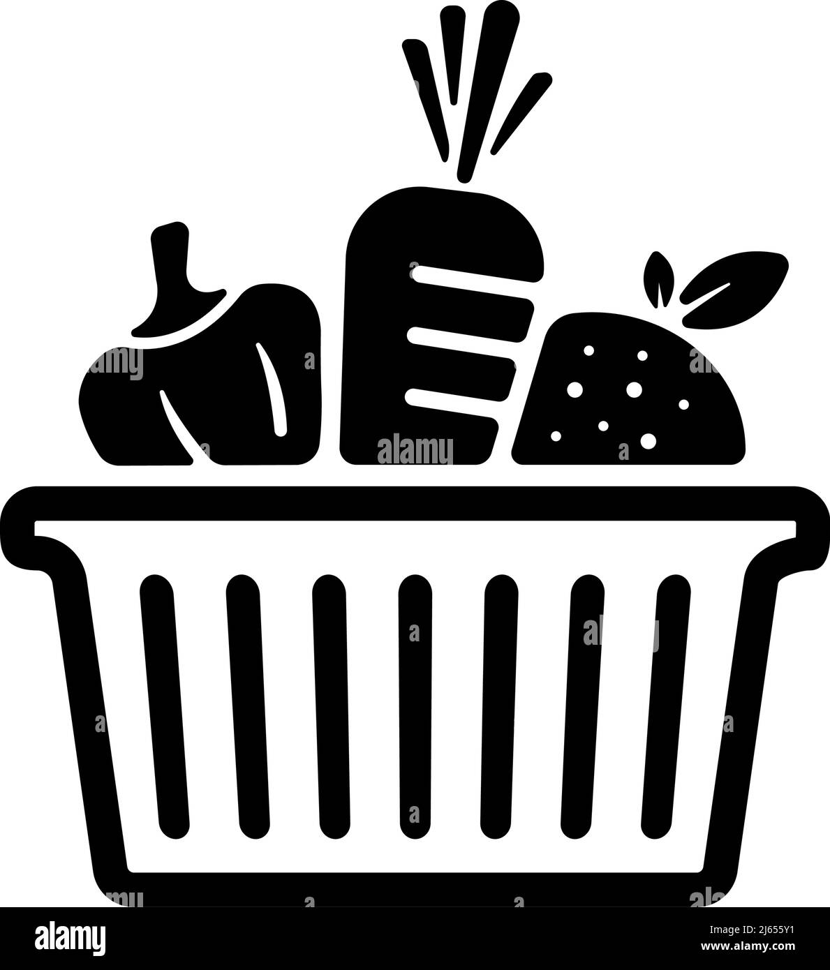 Gemüse , natürliche Lebensmittel Vektor-Symbol-Abbildung Stock Vektor