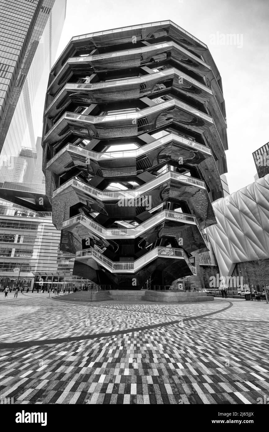 Schiff in Hudson Yards, Manhattan, New York, USA Stockfoto