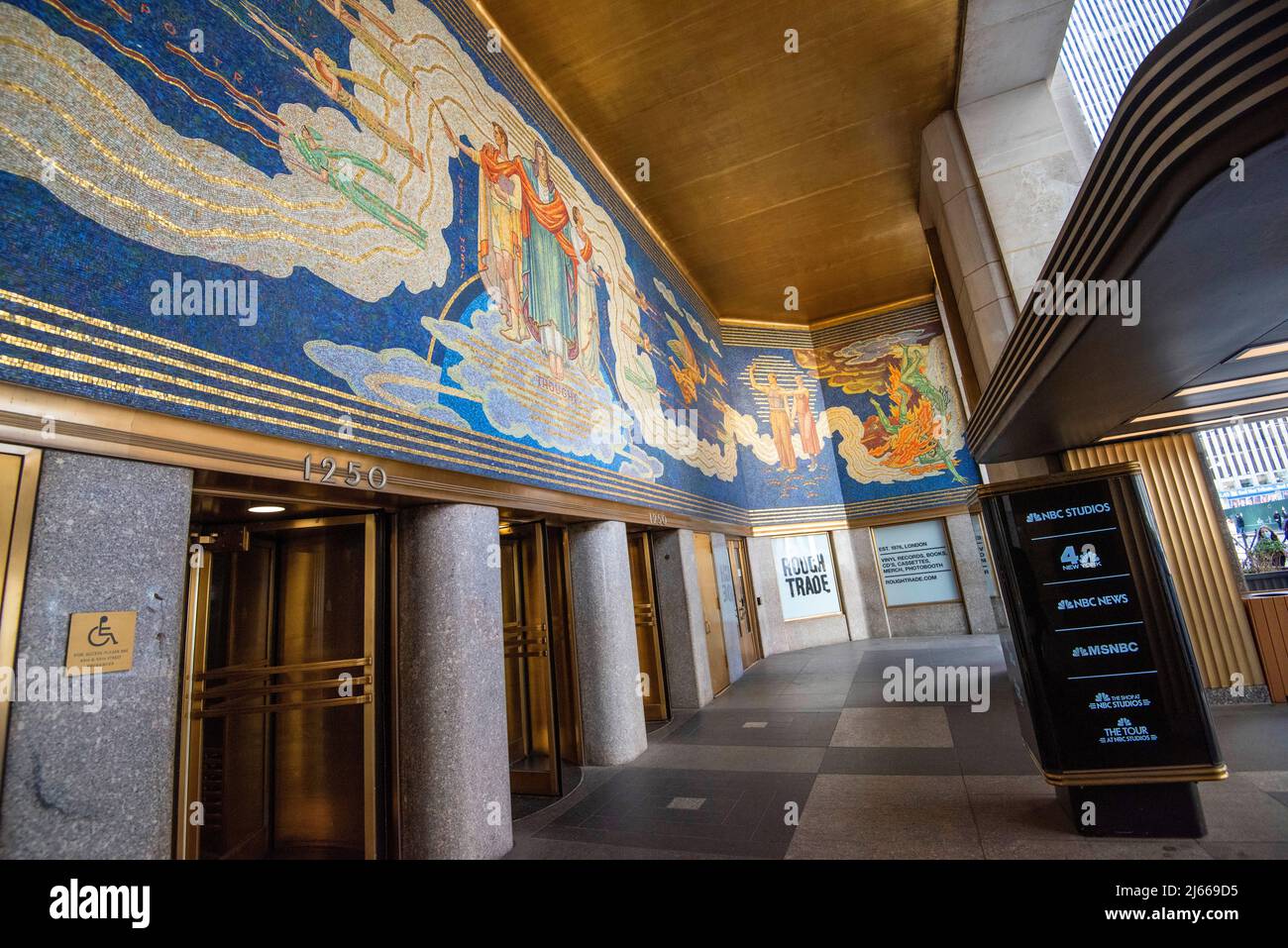 Eintritt zu den NBS Studios in New York City, USA Stockfoto
