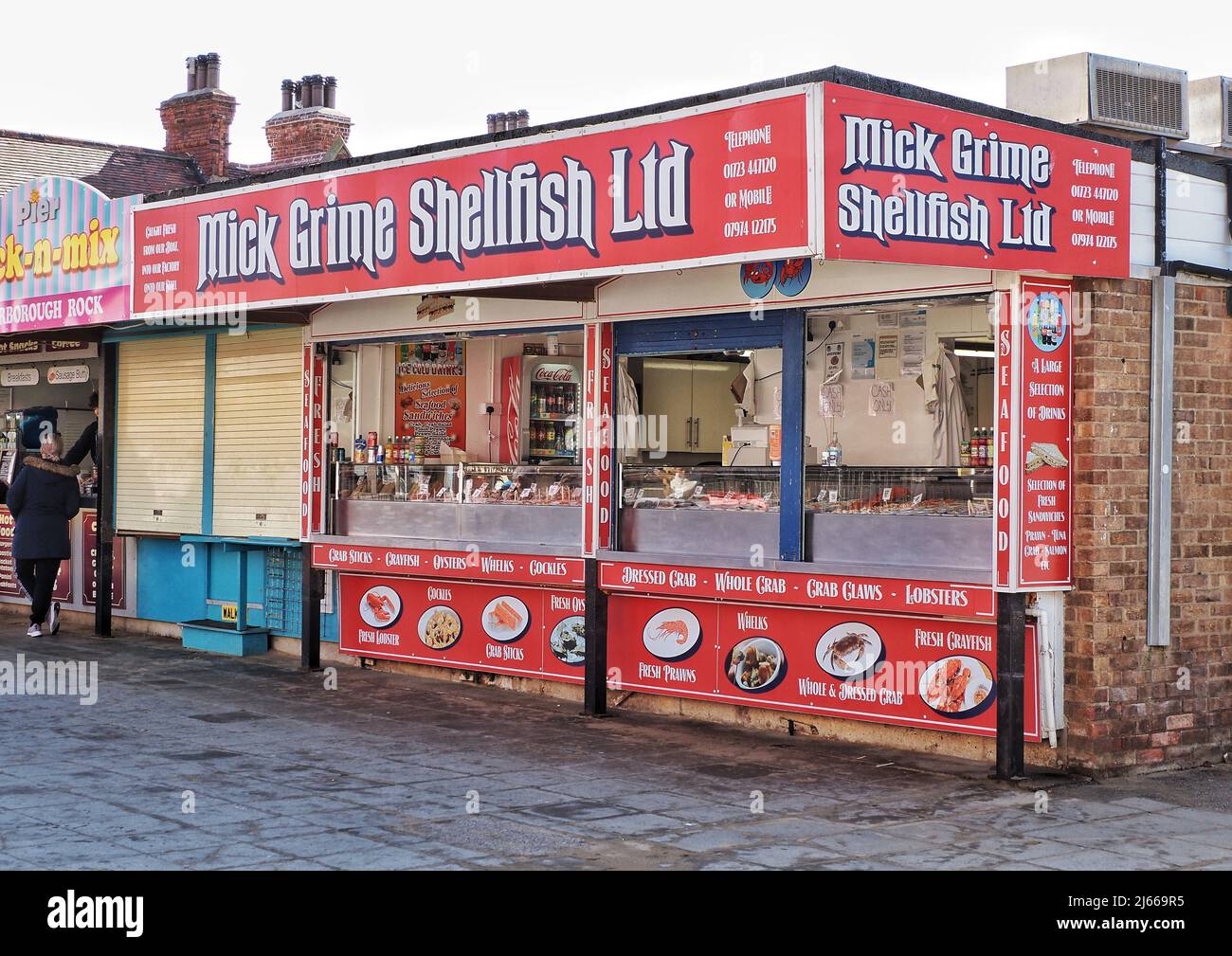 Mick Grime Shellfish Ltd Stockfoto