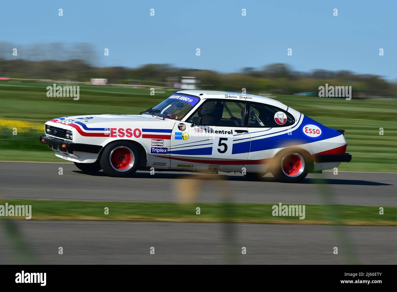 Steve Soper, Mark Fowler, Ford Capri III 3 Liter S, Gerry Marshall Trophy, ein Rennen über 45 Minuten für zwei Fahrer mit einem obligatorischen Boxenstopp für Grou Stockfoto