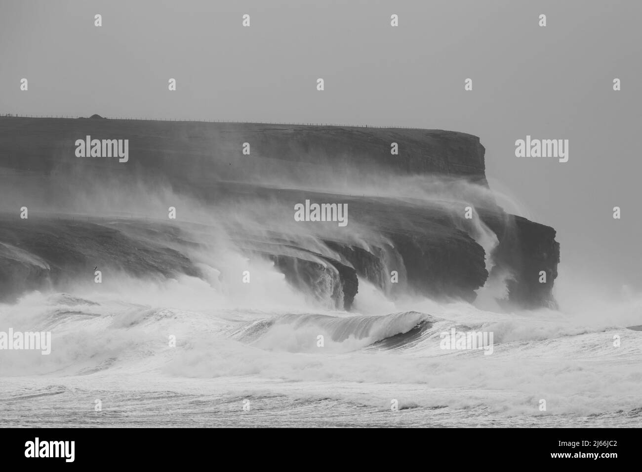 Stürmische See bei Marwick Head, Orkney Islands Stockfoto
