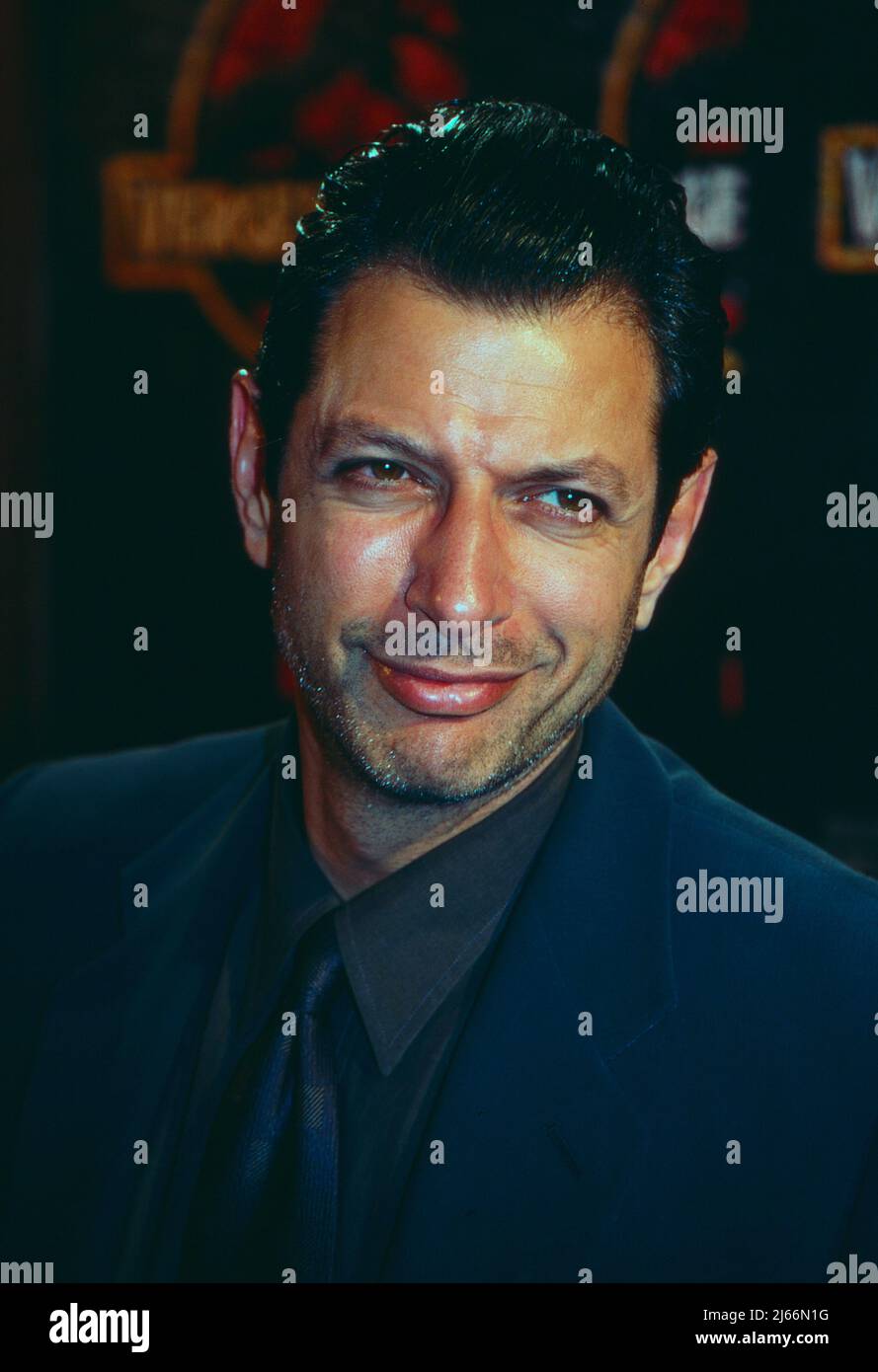Jeff Goldblum, amerikanischer Schauspieler, bei der Deutschlandpremiere vom Spielfilm 'Vergessene Welt: Jurassic Park', Deutschland 1997. Stockfoto