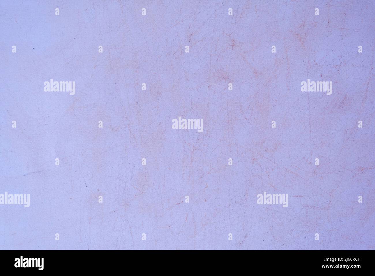 Rostflecken und auf weißem Papier getragen, Vintage-Textur, rostig Fleckmuster Stockfoto