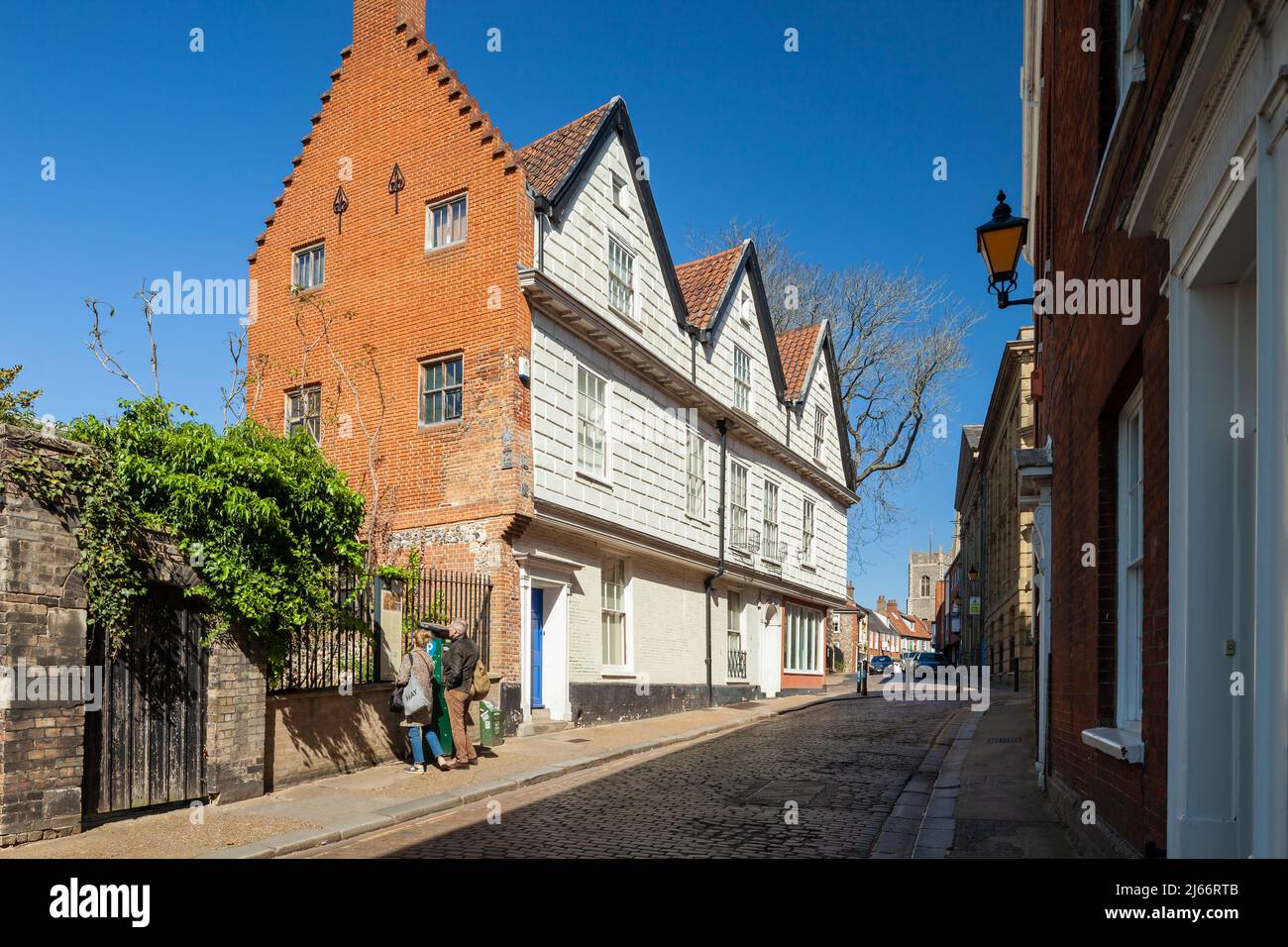 Frühlingsnachmittag in Norwich, Norfolk, England. Stockfoto