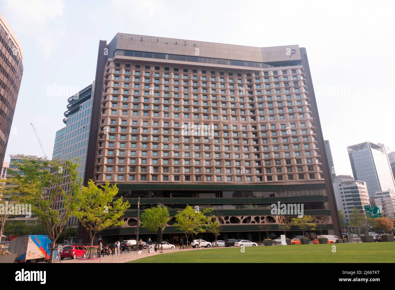 Hotel The Plaza Seoul, 21. April 2022 : Hotel The Plaza Seoul in Seoul, Südkorea. Kredit: Lee Jae-won/AFLO/Alamy Live Nachrichten Stockfoto