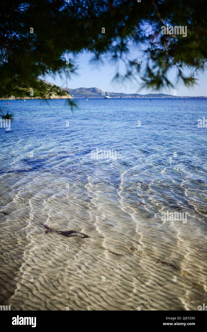 Strand von Cala Formentor in Mallorca, Spanien Stockfoto