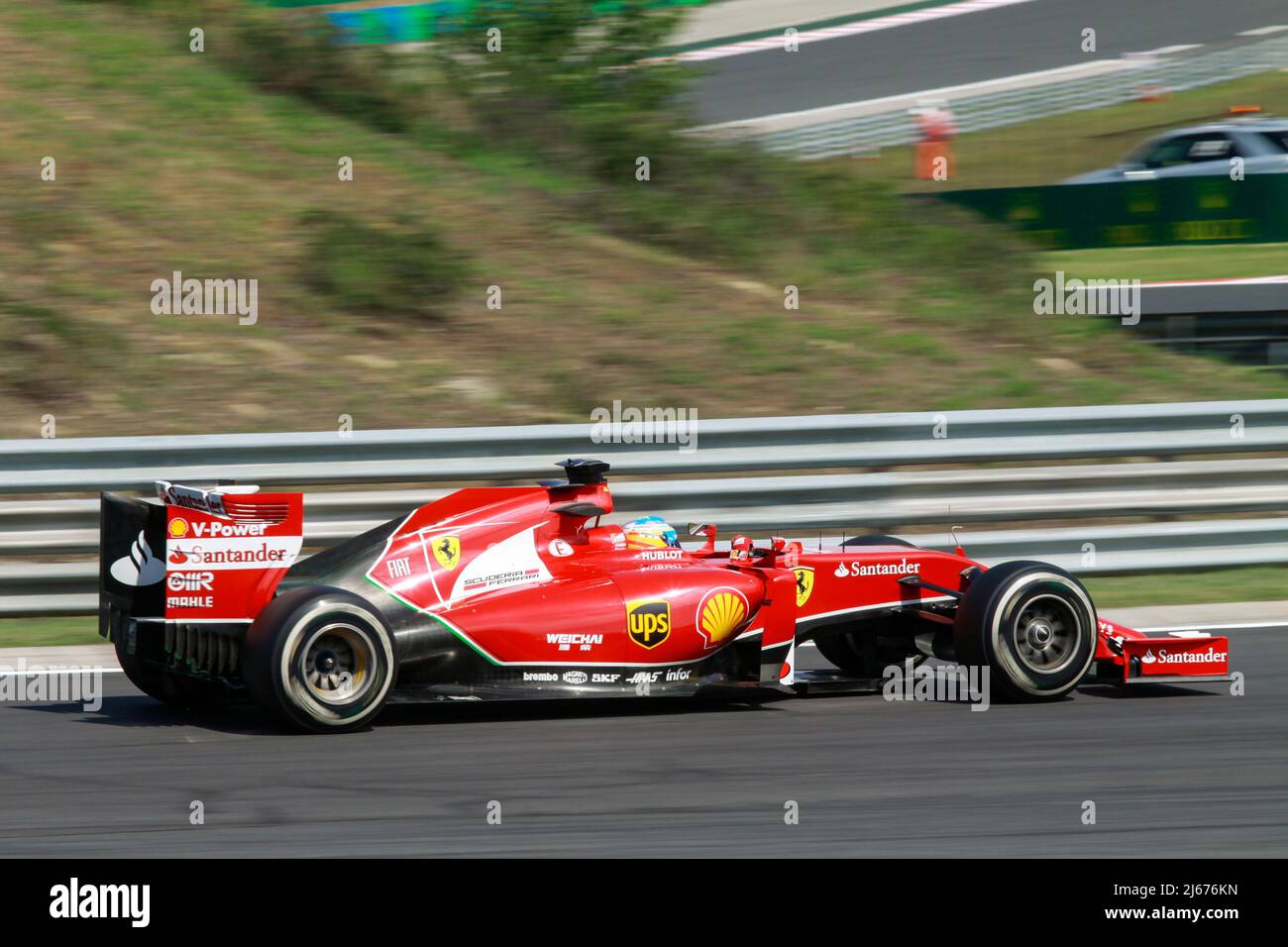 Formel 1 Großer Preis Von Ungarn 2014. Im Bild: Fernando Alonso, Scuderia Ferrari Stockfoto