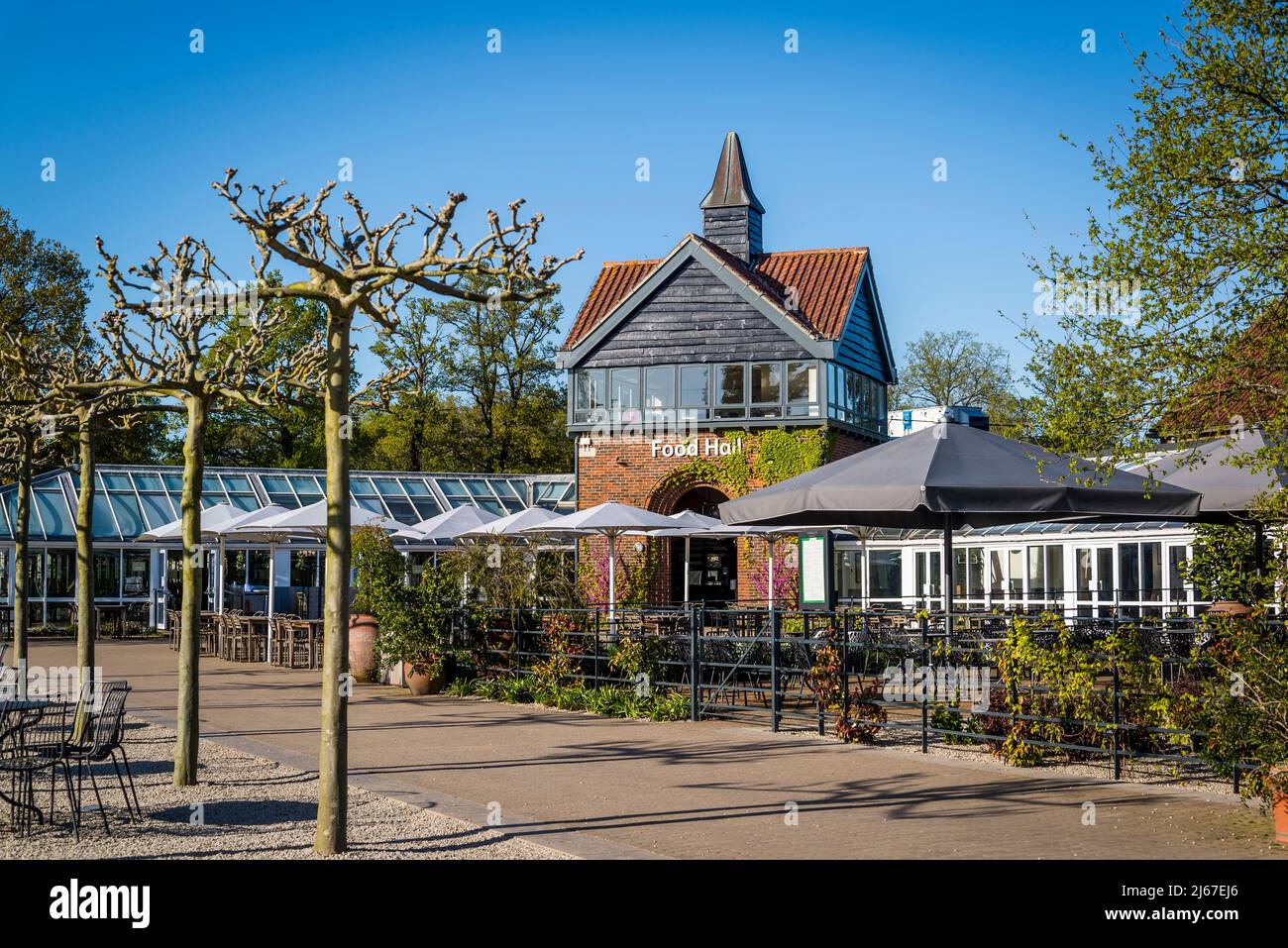 Food Hall in Wisley Garden, Surrey, Großbritannien Stockfoto