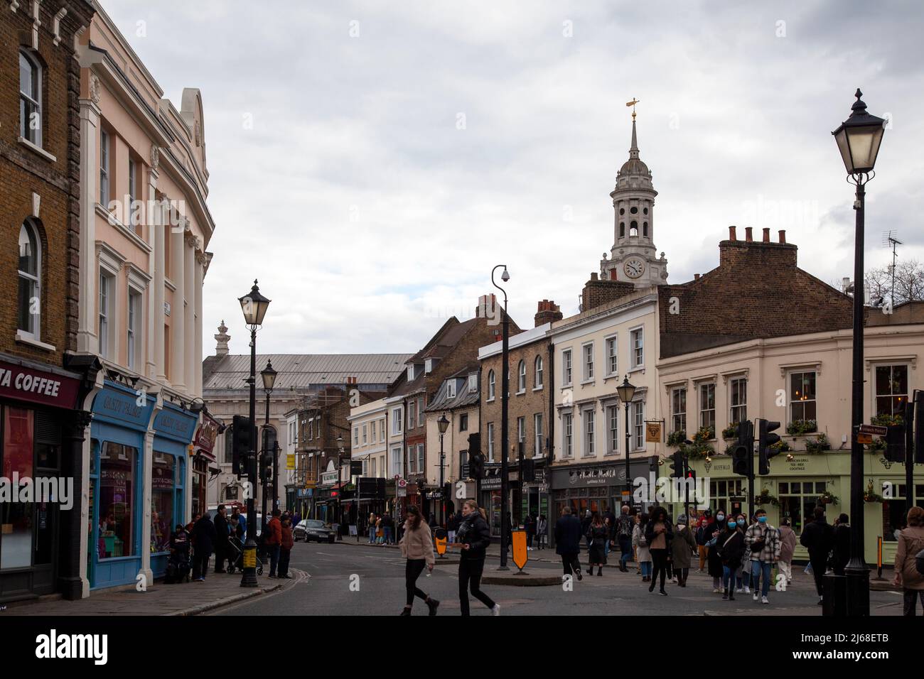 Greewnwich Church Street in Greenwich, London SE10 - Großbritannien Stockfoto