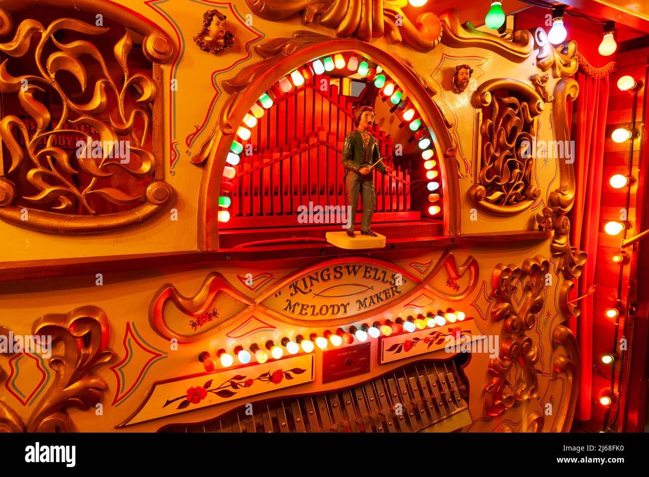 Kingswells Melody Maker Vintage Fairground Orgel Stockfoto