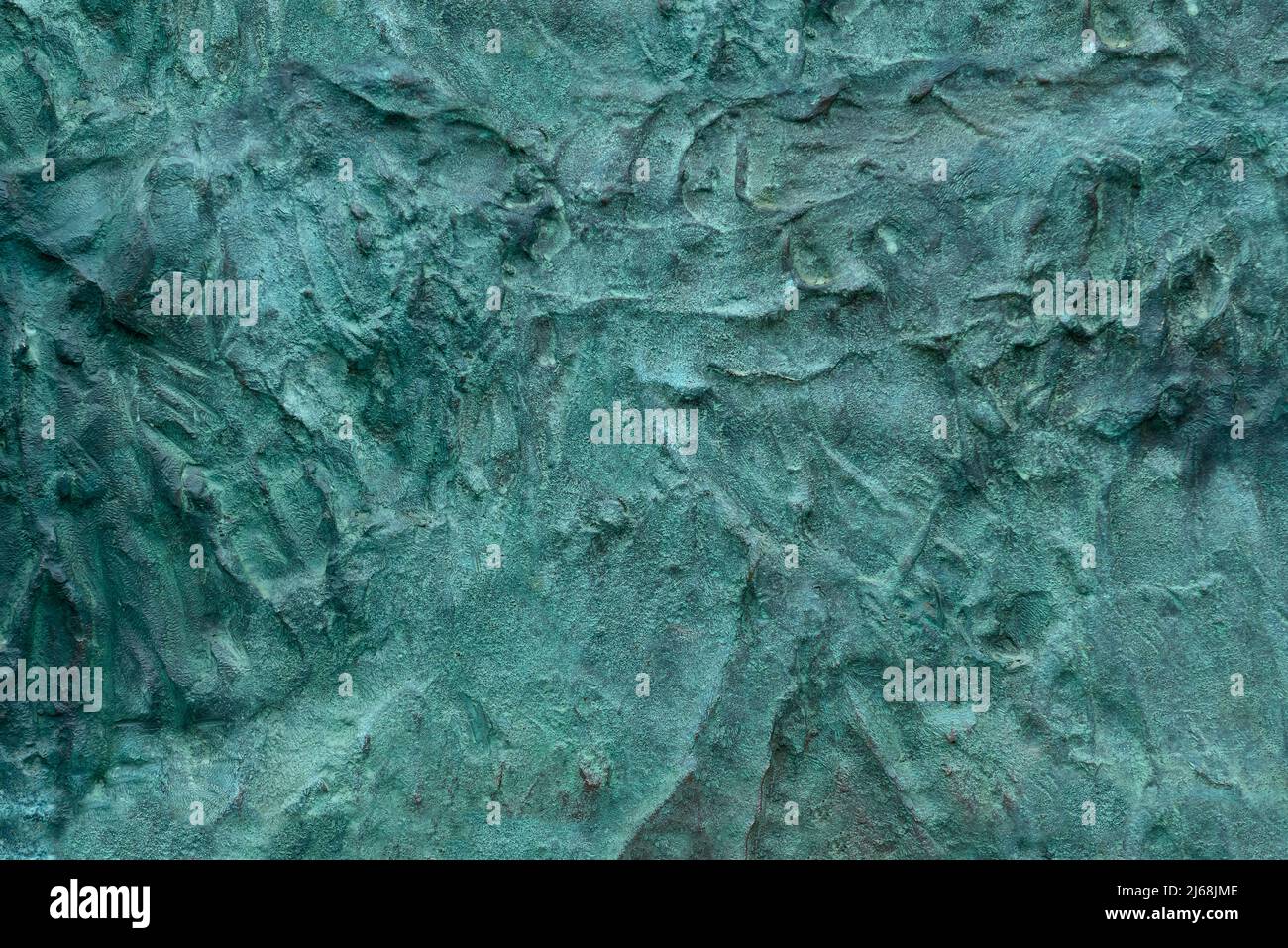 Oxidiertes Kupfermuster als Hintergrund Stockfoto