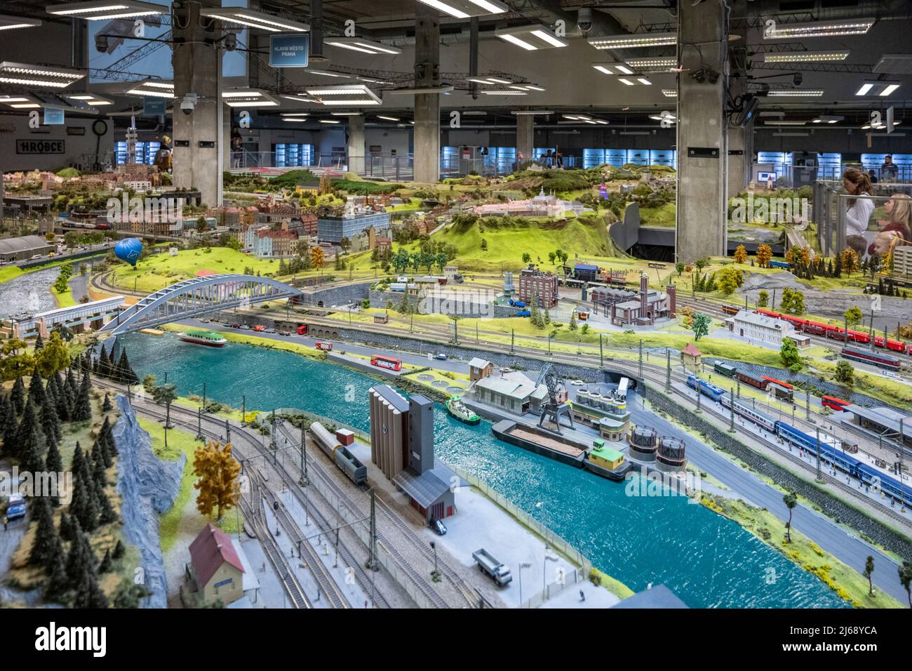 Eisenbahnkönigreich der Eisenbahn-Miniaturen Stockfoto