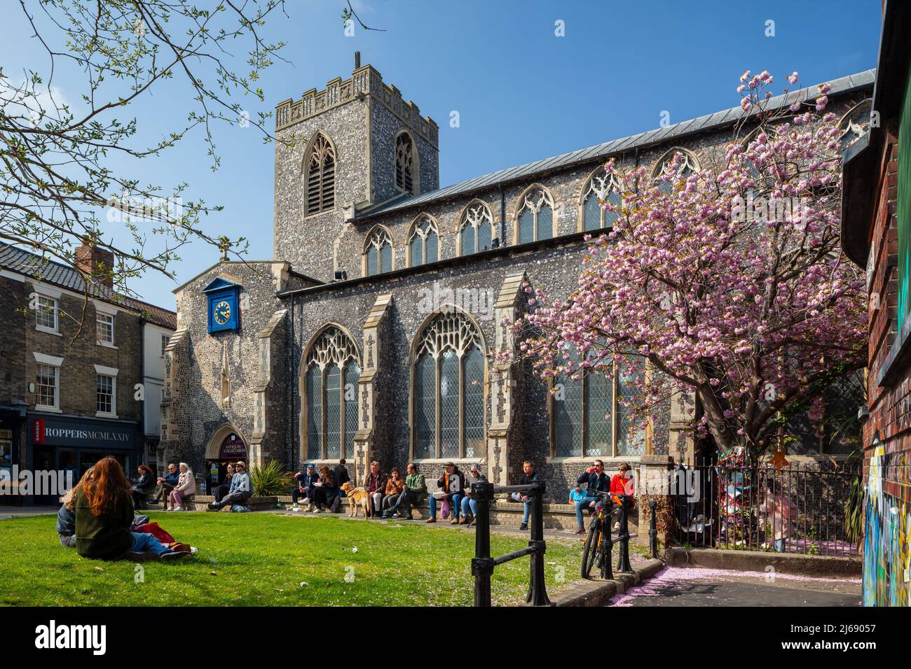 St. Gregory's Kirche im Stadtzentrum von Norwich, Norfolk, England. Stockfoto