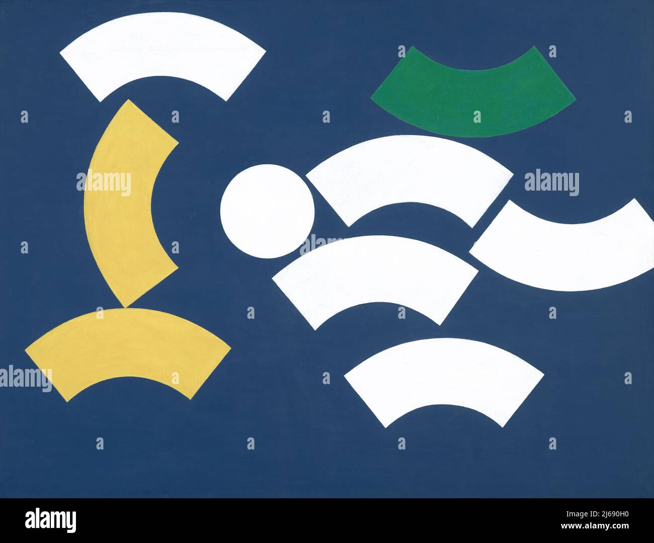 Alte Kunst - Sophie Taeuber-Arp - Malerei - Komposition mit Kreis- und Kreissegmenten (1935) Stockfoto