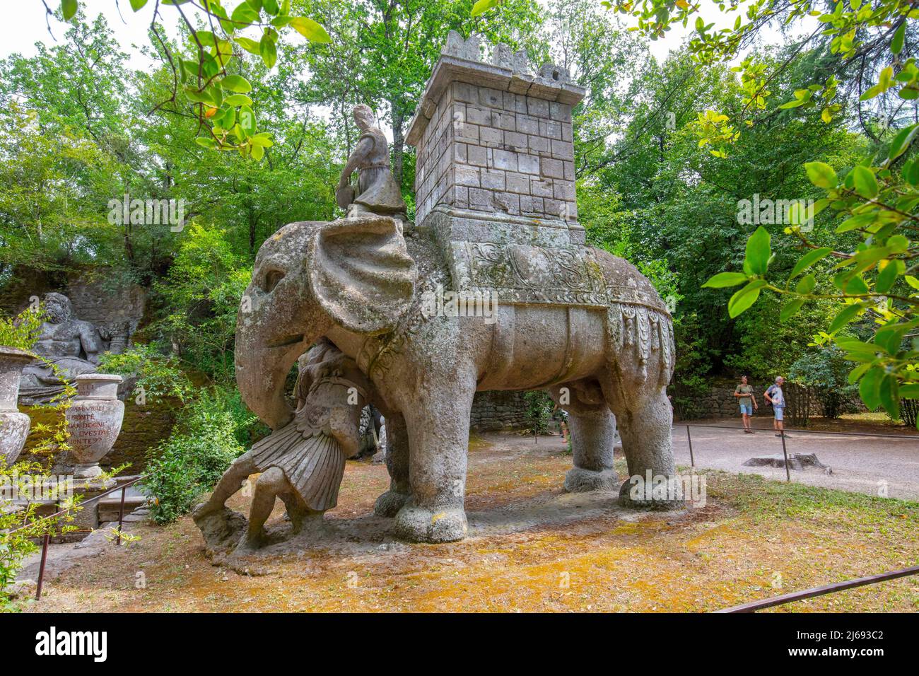 Der Monsterpark (Sacro Bosco) (Villa delle Meraviglie), Bomarzo, Viterbo, Latium, Italien Stockfoto