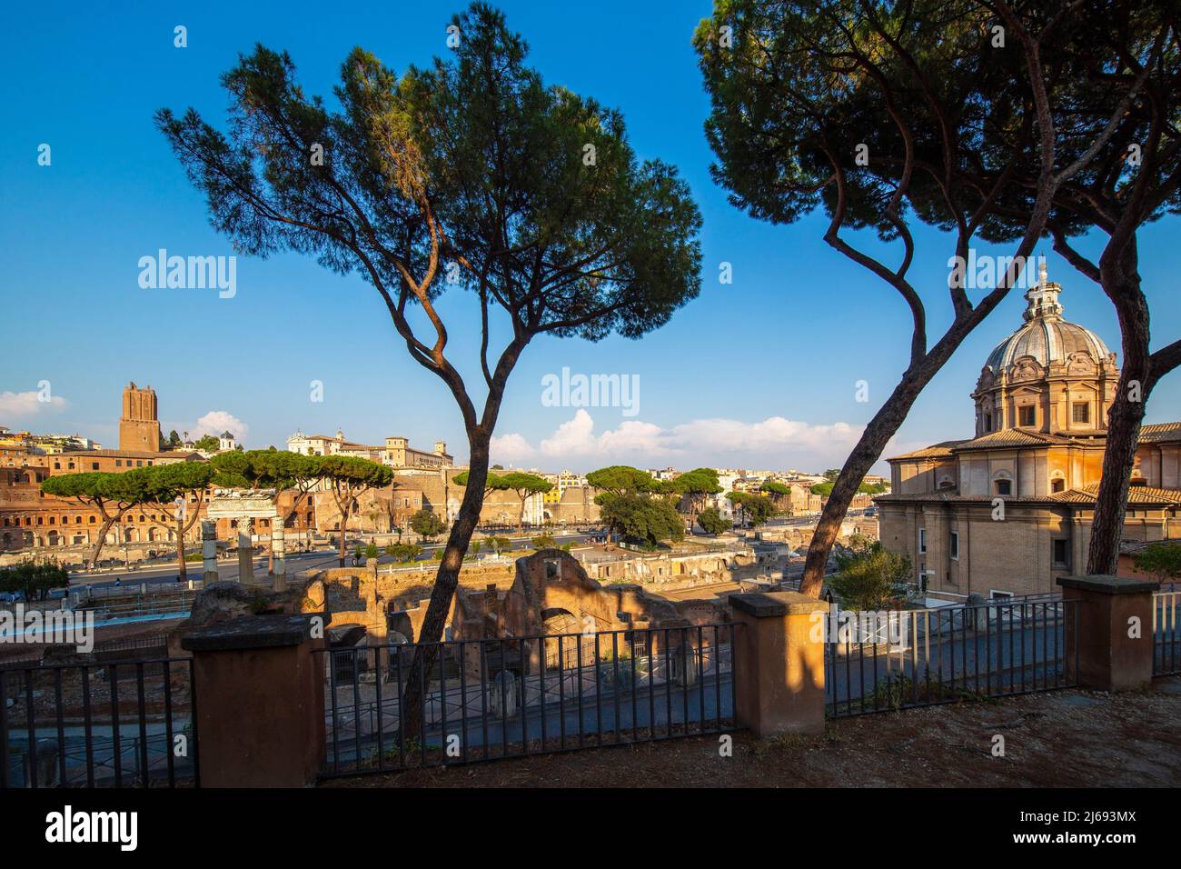 Fori Imperiali, UNESCO-Weltkulturerbe, Rom, Latium, Italien Stockfoto