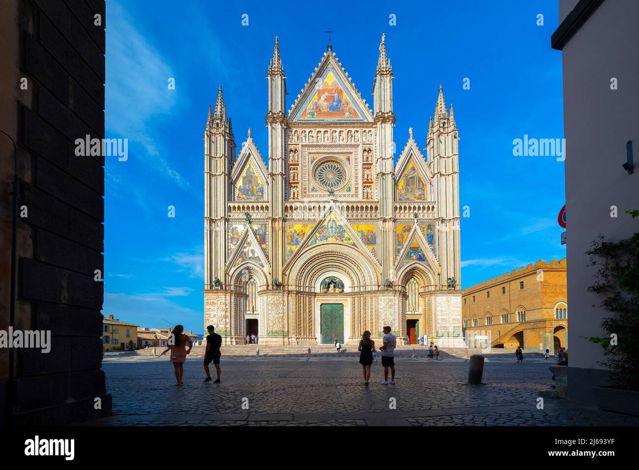 Die Kathedrale Basilika Santa Maria Assunta, Orvieto, Terni, Umbrien, Italien Stockfoto