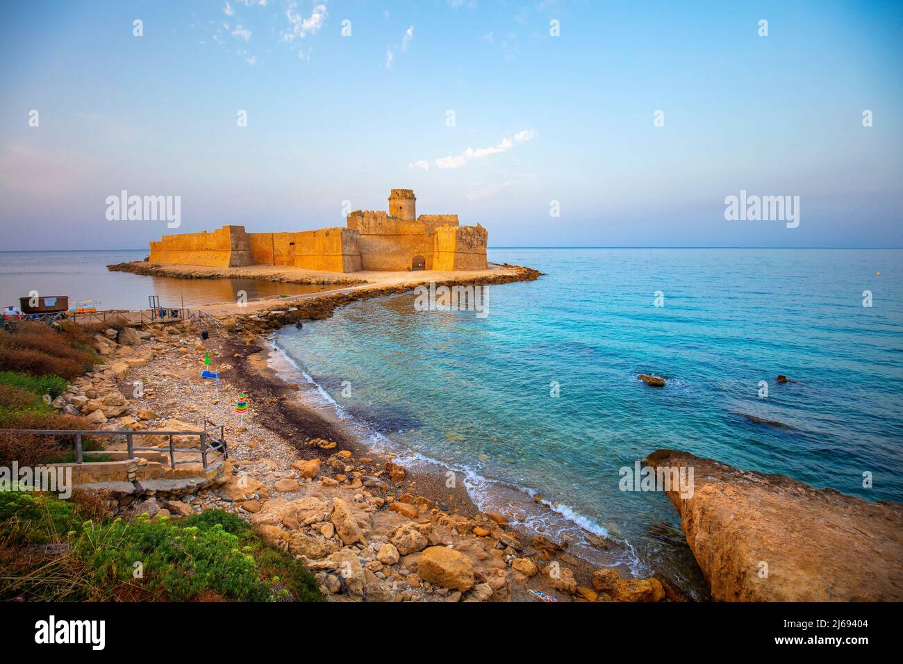 La Castella, Isola di Caporizzuto, Crotone, Kalabrien, Italien Stockfoto