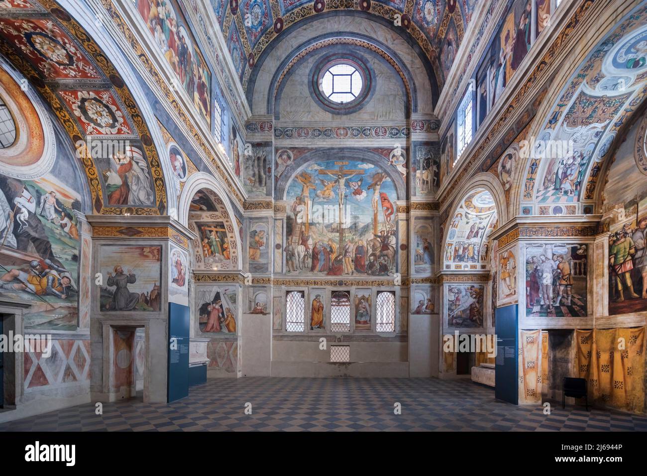 Kirche von San Salvatore, Museum von Santa Giulia, UNESCO-Weltkulturerbe, Brescia, Lombardei, Italien Stockfoto