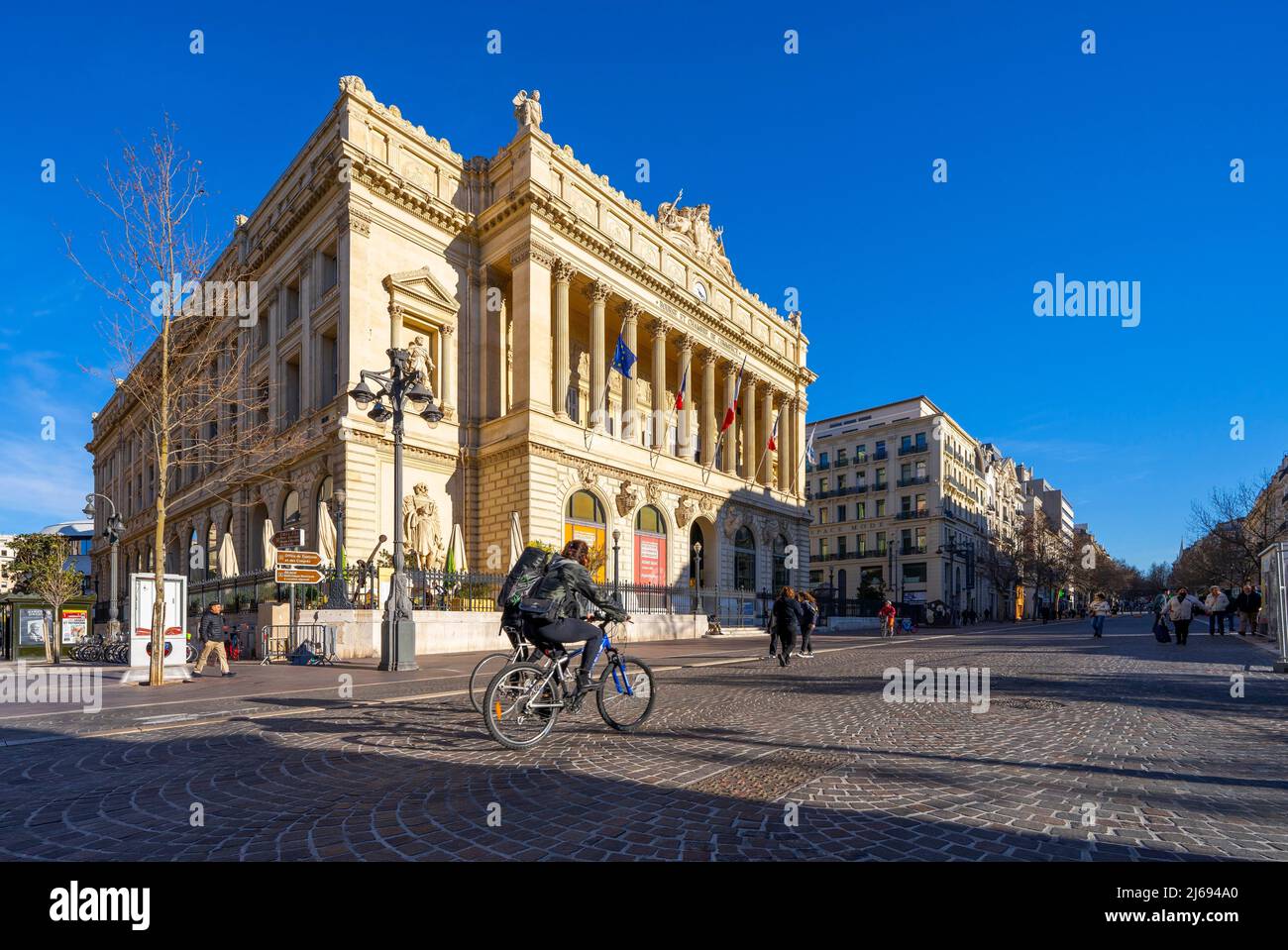 Palais de la Bourse (Börsenpalast), Marseille, Provence-Alpes-Cote d'Azur, Frankreich, Mittelmeer, Europa Stockfoto