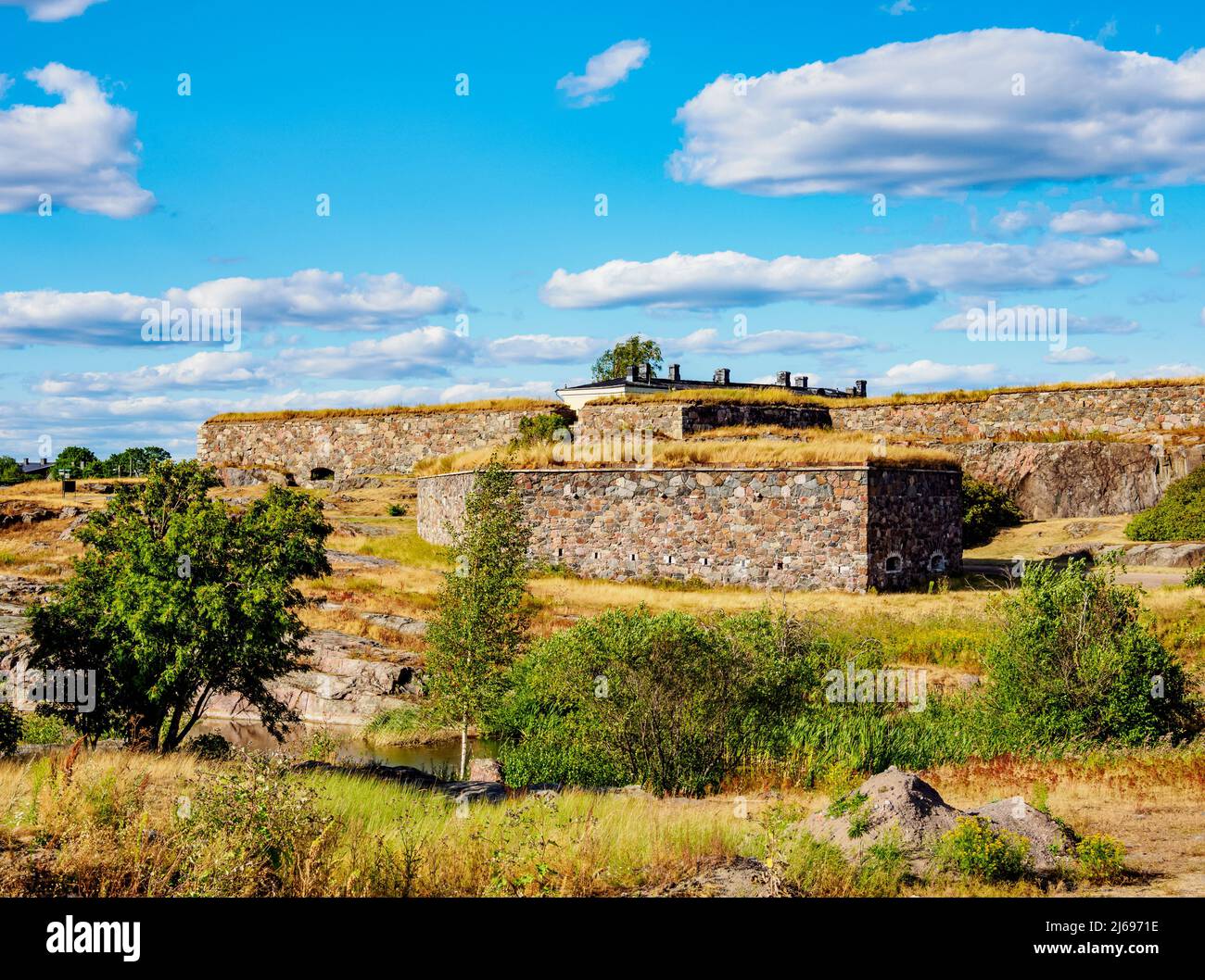 Festung Suomenlinna, UNESCO-Weltkulturerbe, Helsinki, Kreis Uusimaa, Finnland Stockfoto