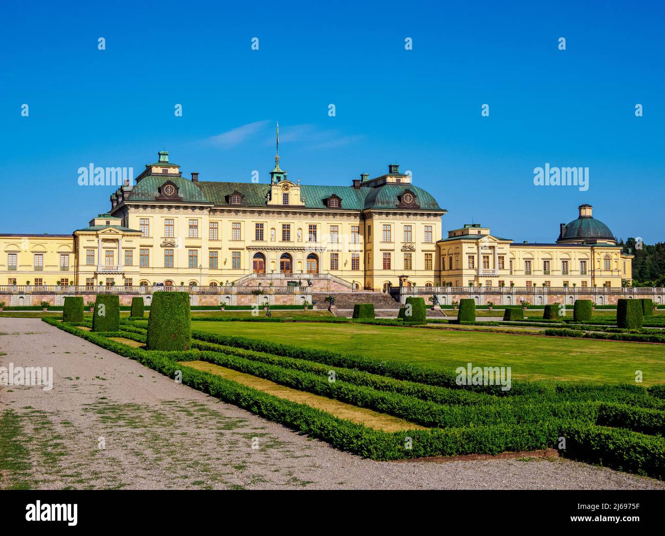 Schlossgarten Drottningholm, Stockholm, Provinz Stockholm, Schweden, Skandinavien Stockfoto