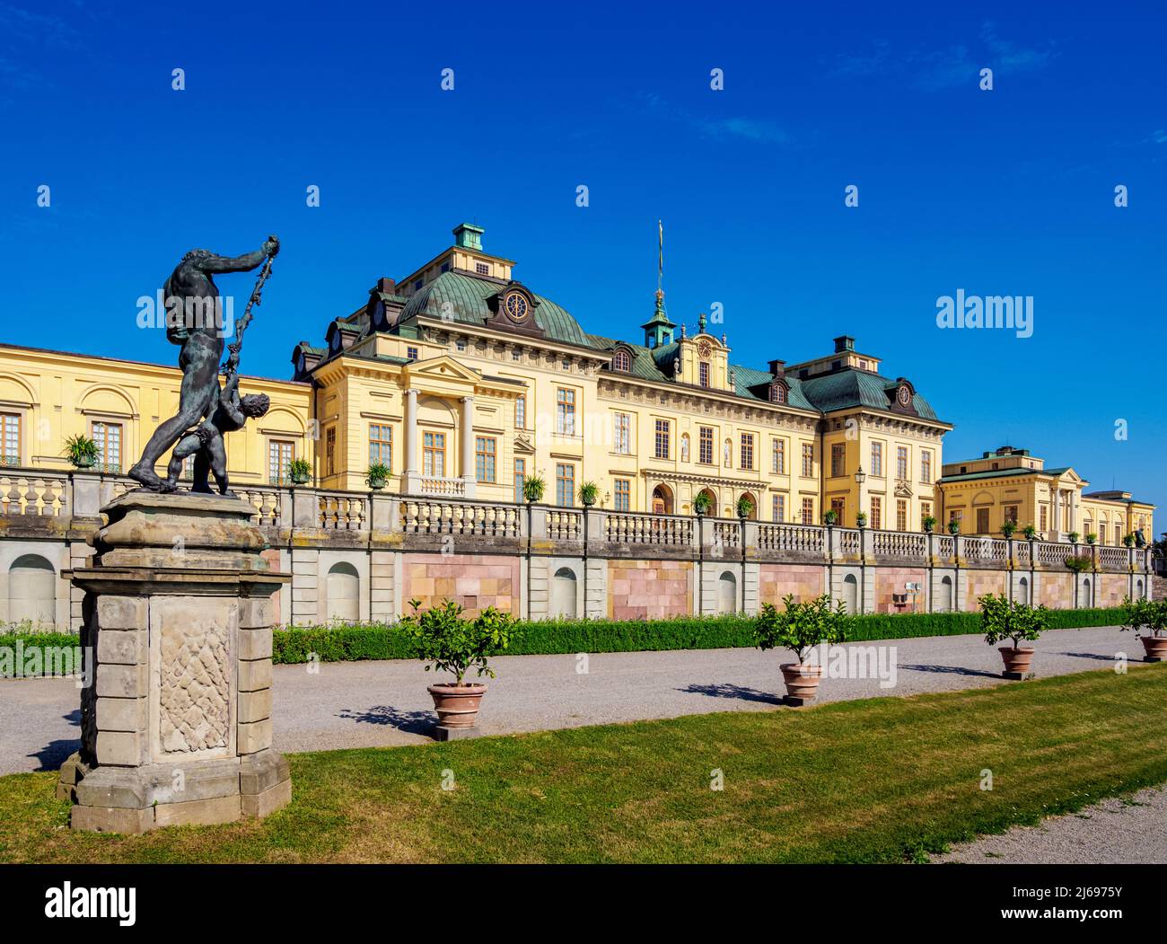 Schlossgarten Drottningholm, Stockholm, Provinz Stockholm, Schweden, Skandinavien Stockfoto