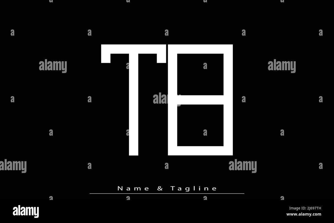 Alphabet Buchstaben Initialen Monogramm Logo TB , BT Stock Vektor