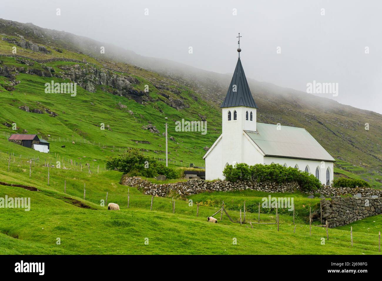 Svinoy, Nordinseln, Färöer, Dänemark, Europa Stockfoto