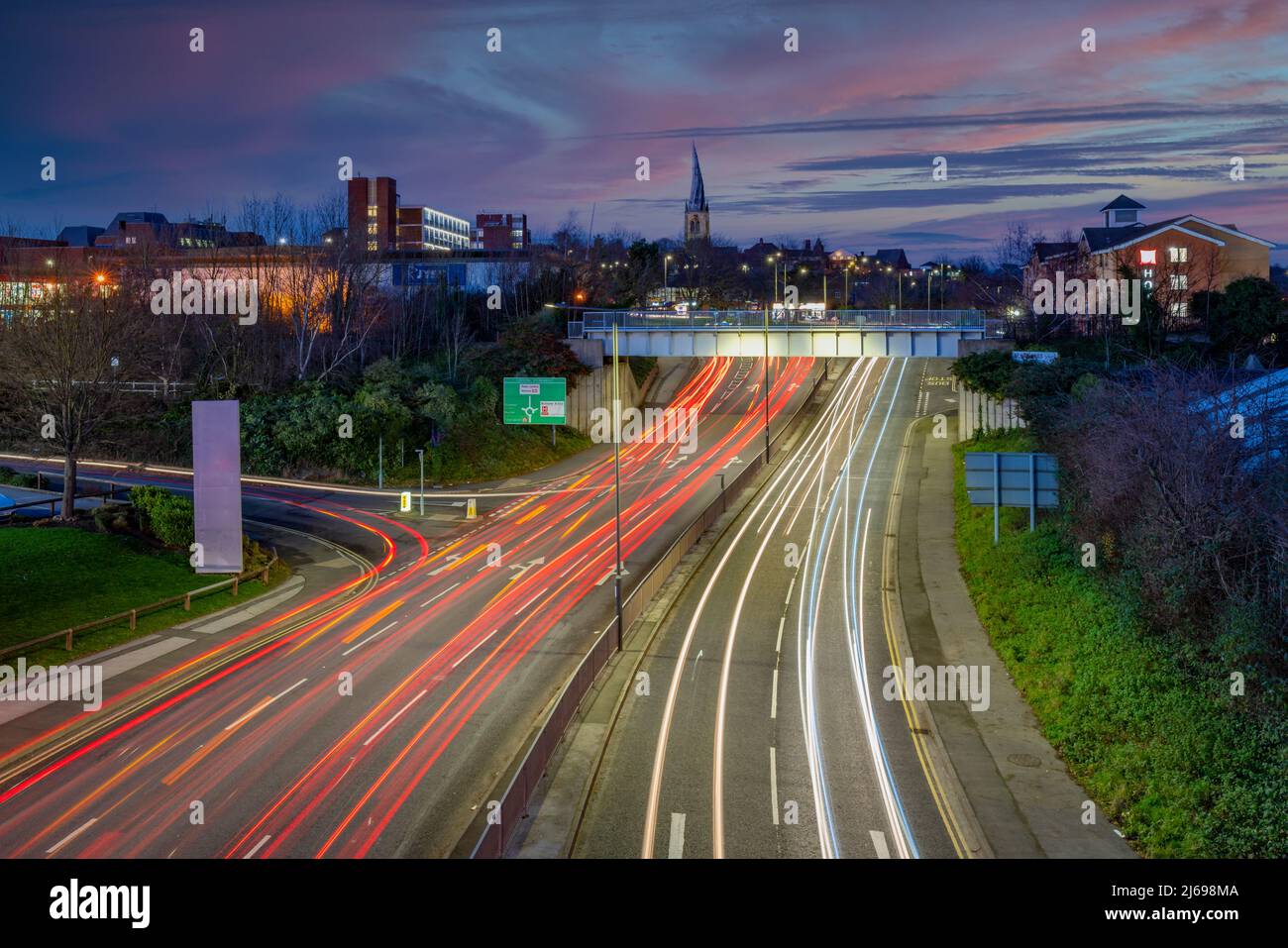 Skyline von chesterfield derbyshire Fotos und Bildmaterial in hoher