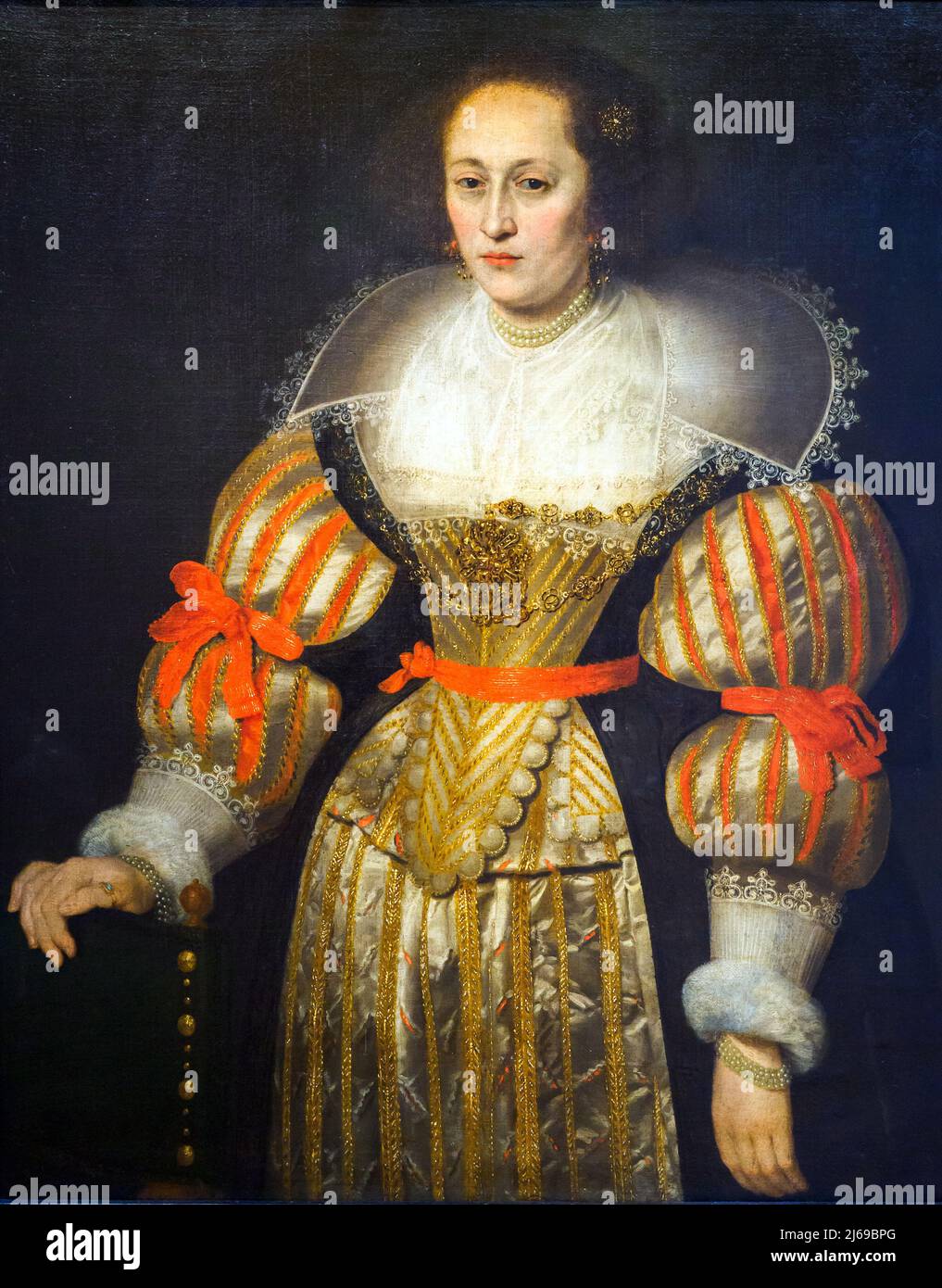 Retrato de una dama (Porträt einer Dame) (1630) von Cornelis De Vos (1585 - 1651) Stockfoto