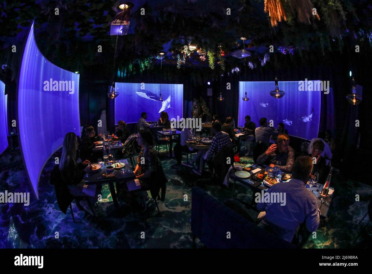 EPHEMERA DAS ERSTE IMMERSIVE RESTAURANT IN PARIS Stockfoto