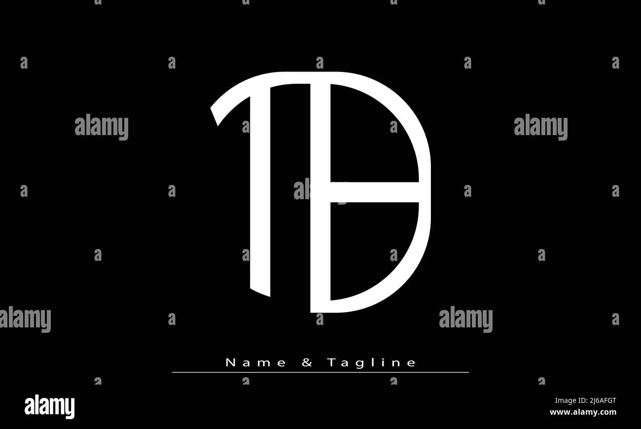 Alphabet Buchstaben Initialen Monogramm Logo TB , BT Stock Vektor